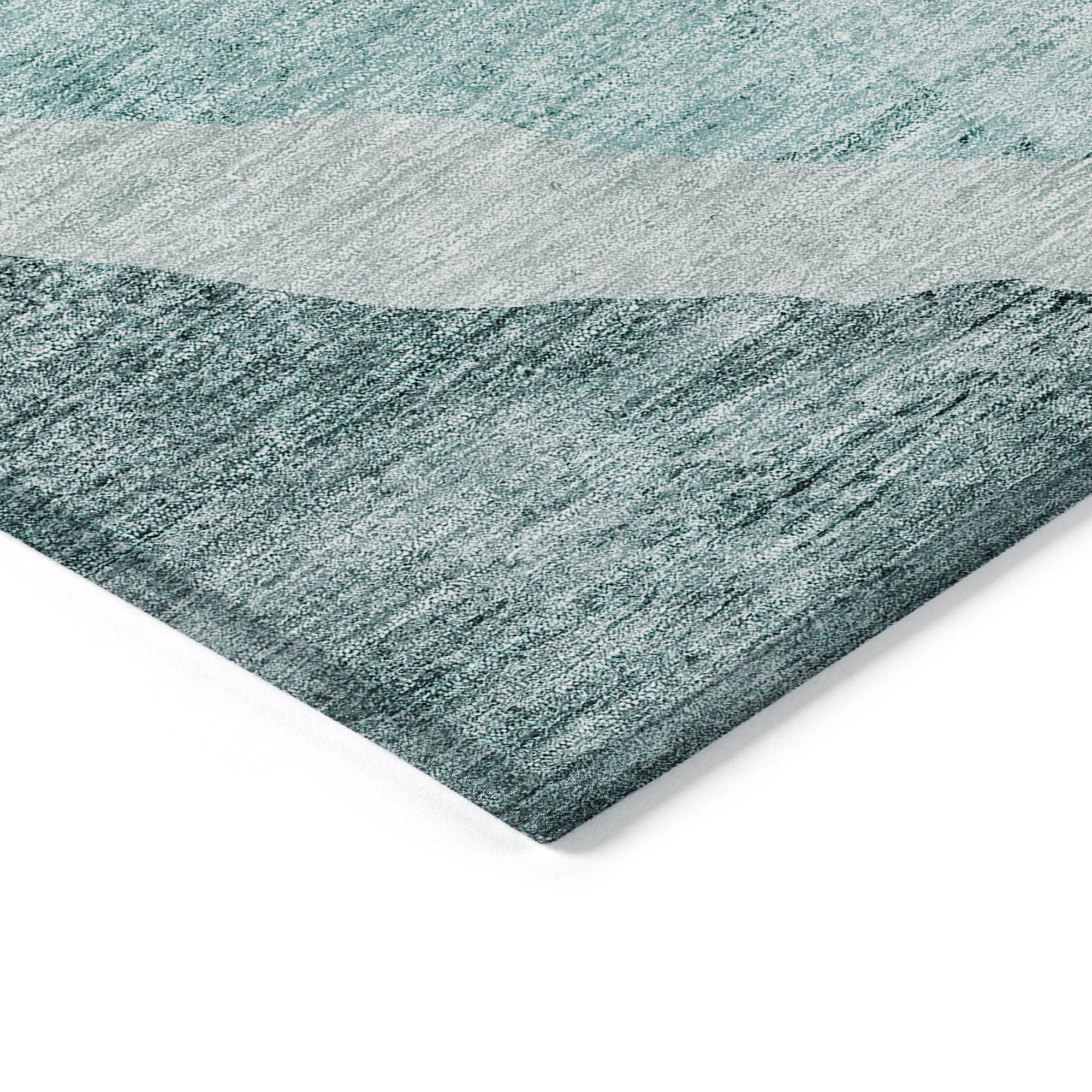 Machine Made ACN667 Teal  Rugs #color_teal 