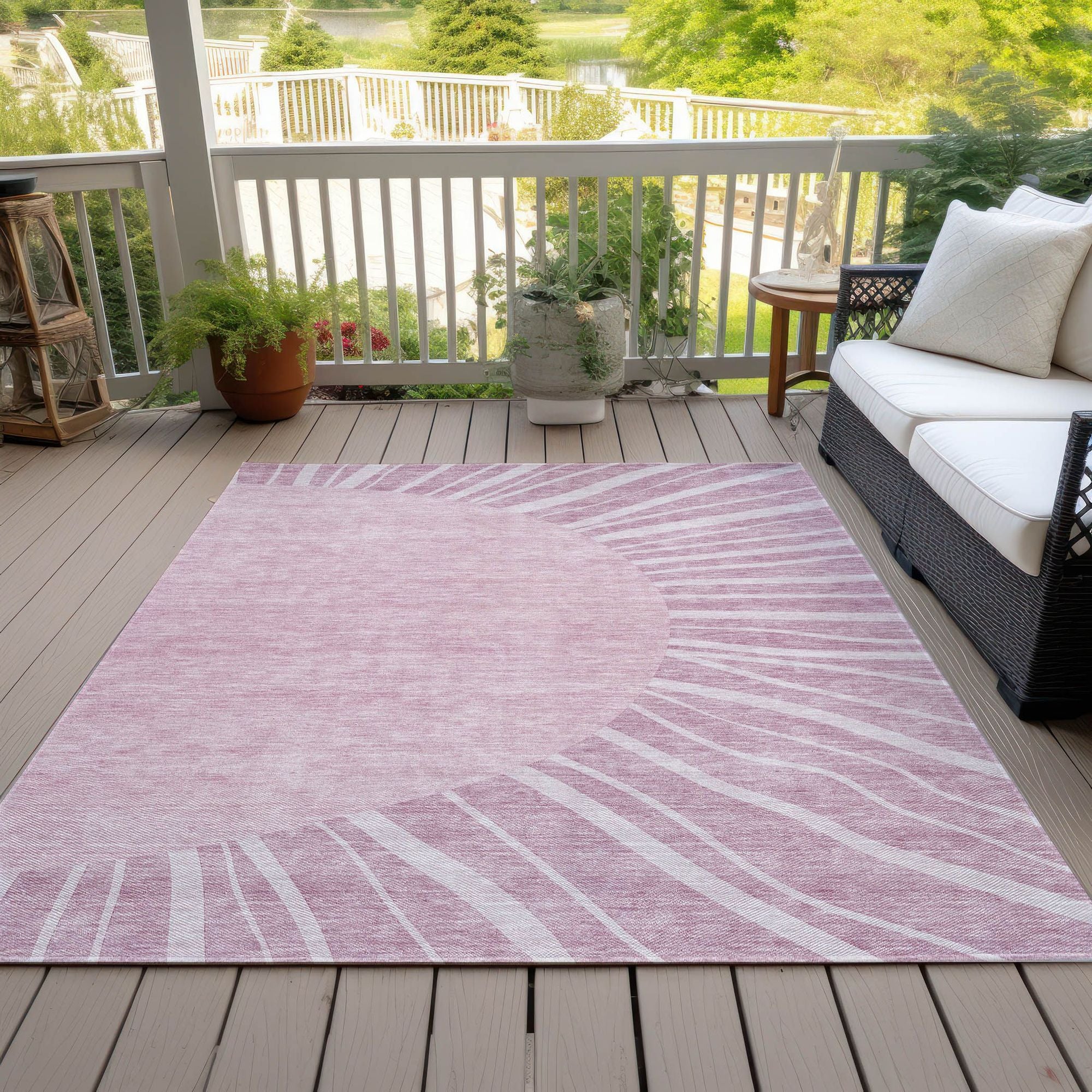 Machine Made ACN668 Blush Pink Rugs #color_blush pink