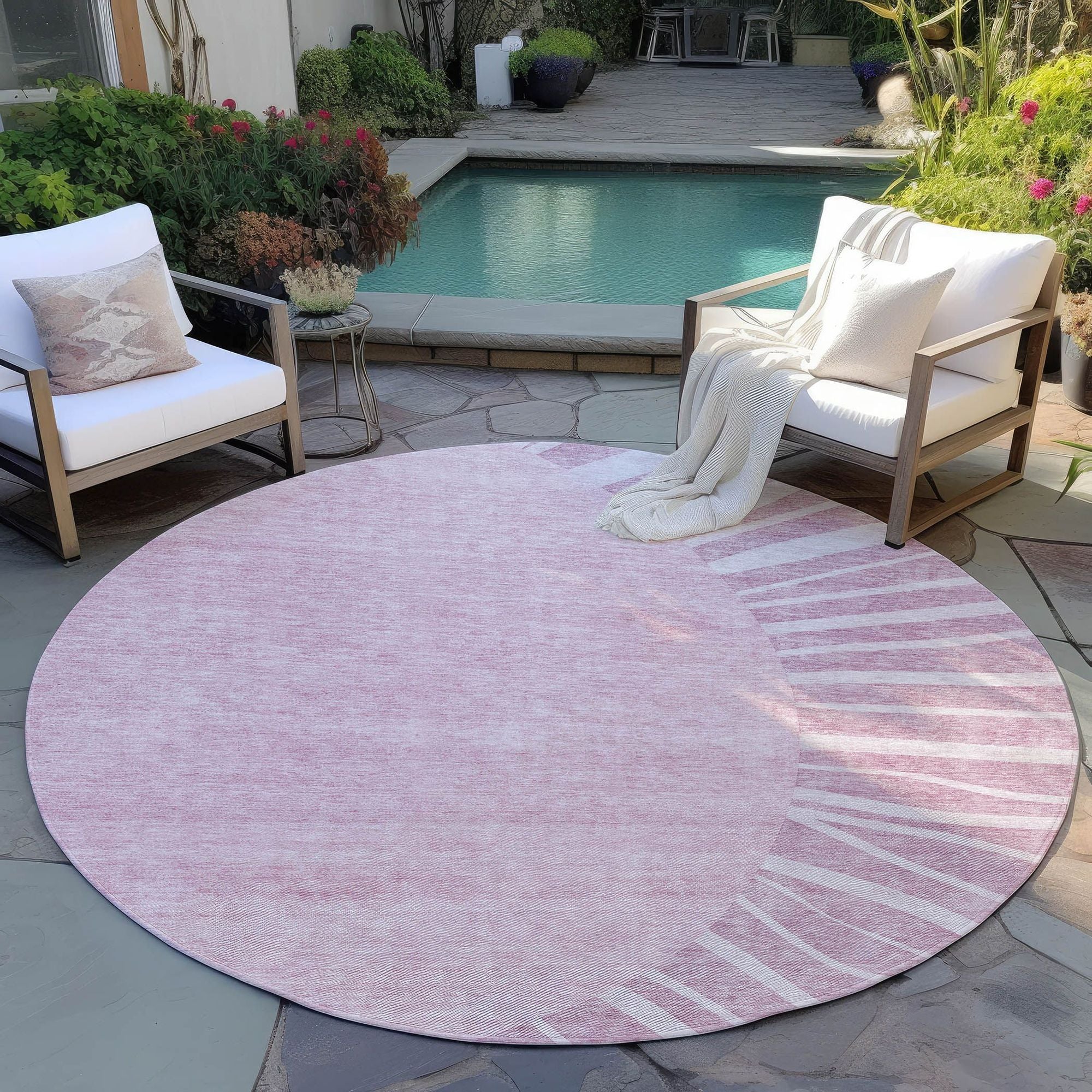 Machine Made ACN668 Blush Pink Rugs #color_blush pink