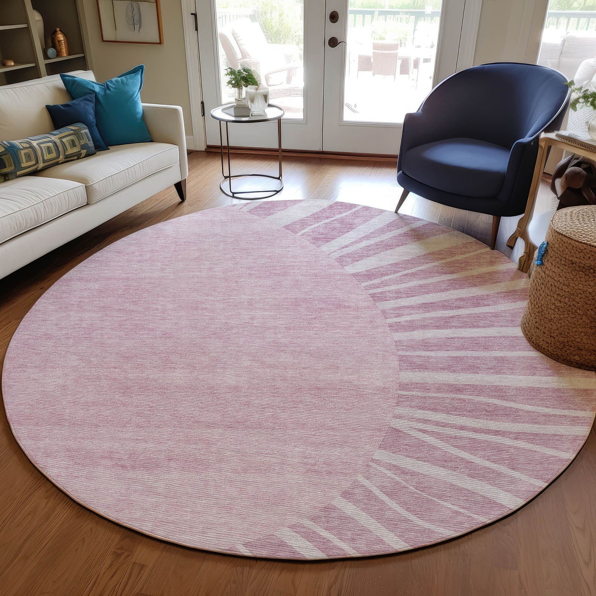 Machine Made ACN668 Blush Pink Rugs #color_blush pink