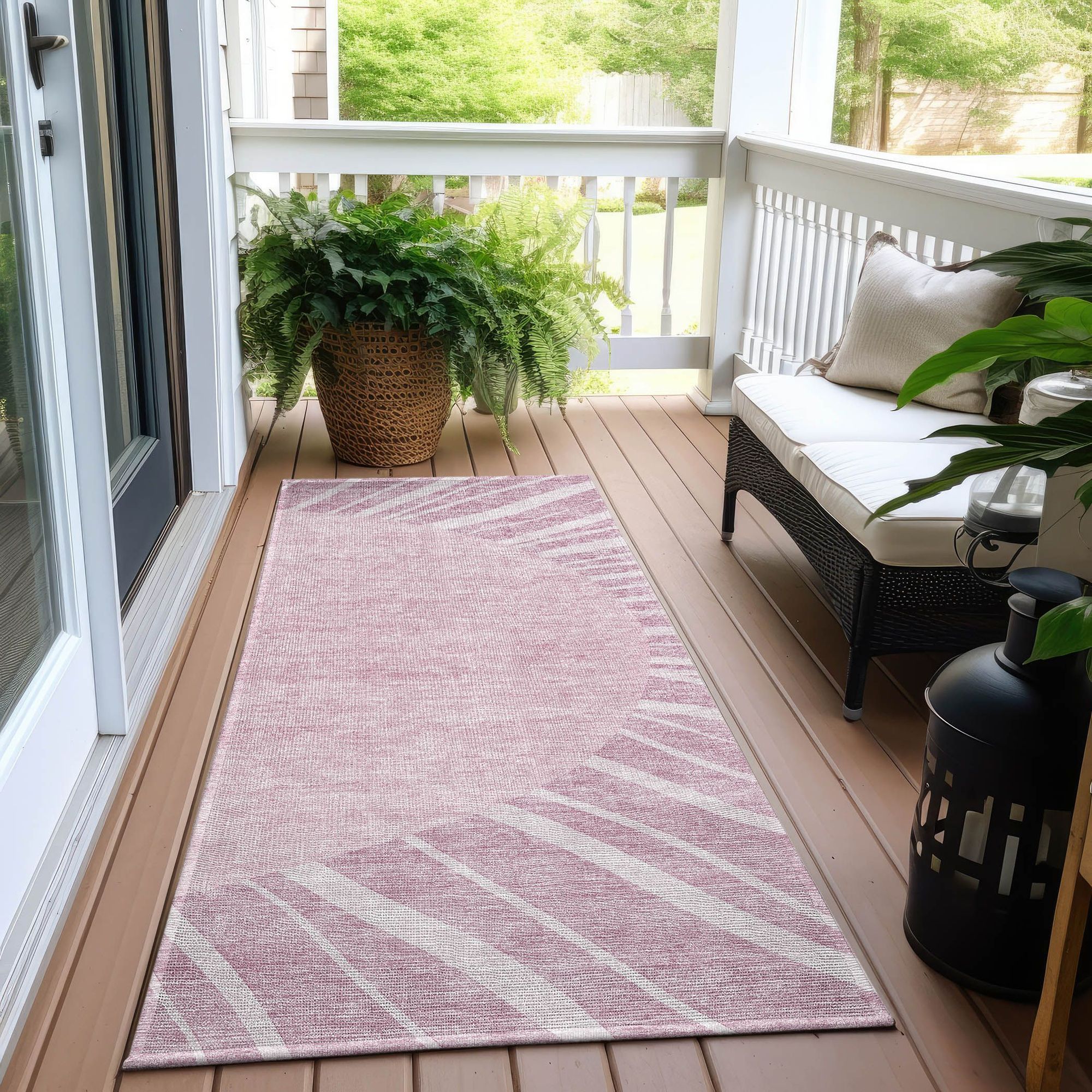 Machine Made ACN668 Blush Pink Rugs #color_blush pink