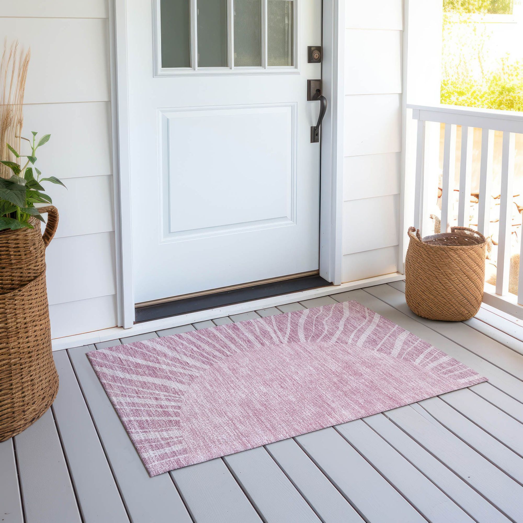 Machine Made ACN668 Blush Pink Rugs #color_blush pink