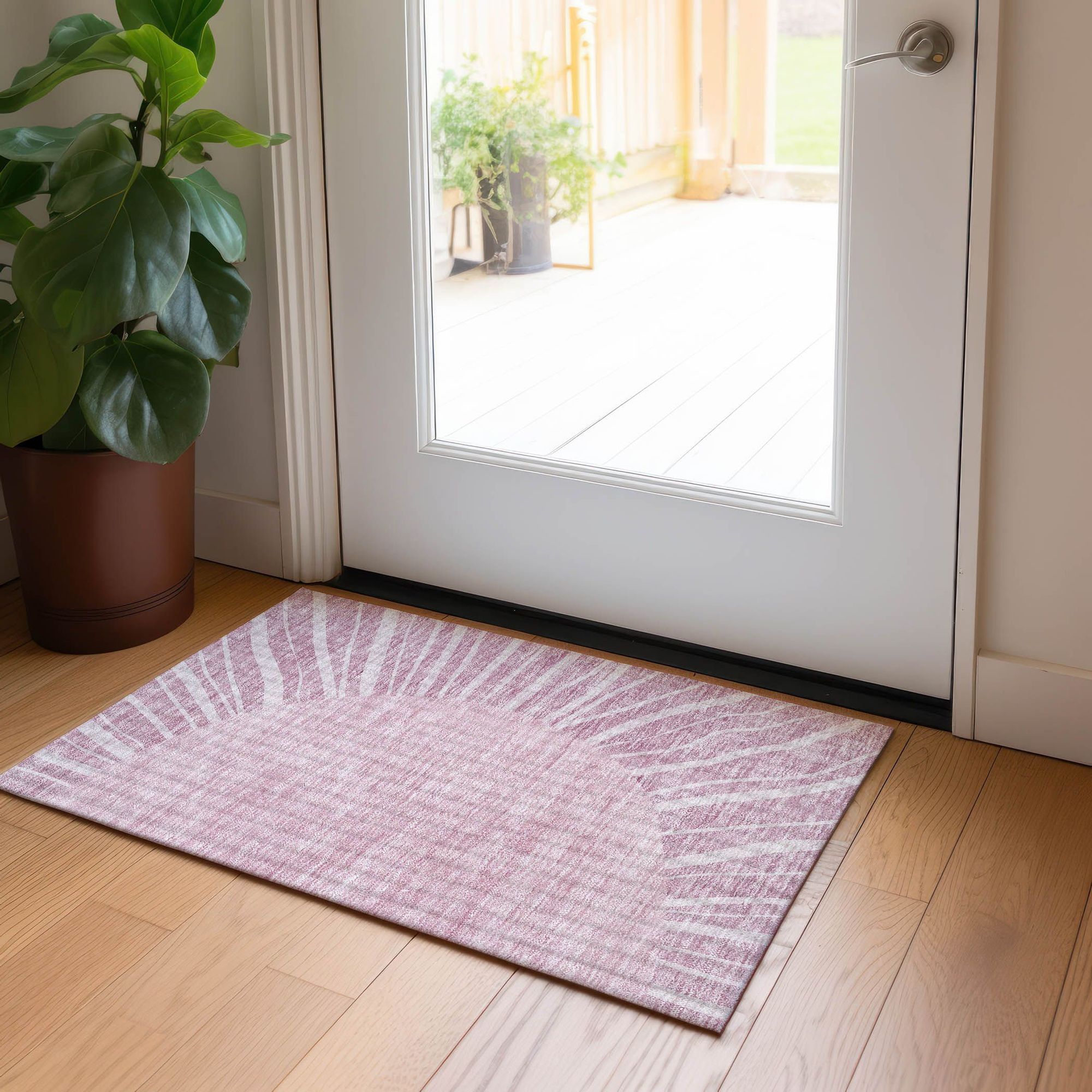 Machine Made ACN668 Blush Pink Rugs #color_blush pink