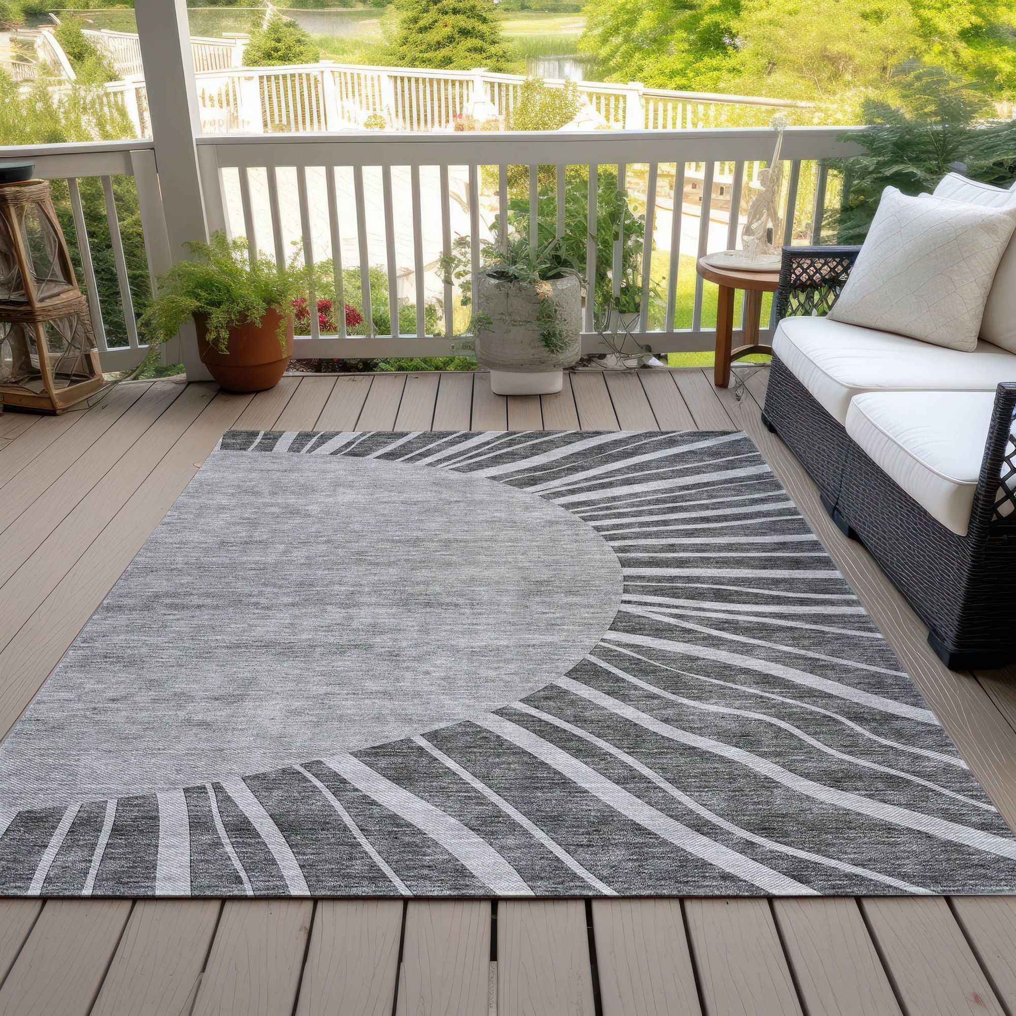 Machine Made ACN668 Charcoal Gray Rugs #color_charcoal gray