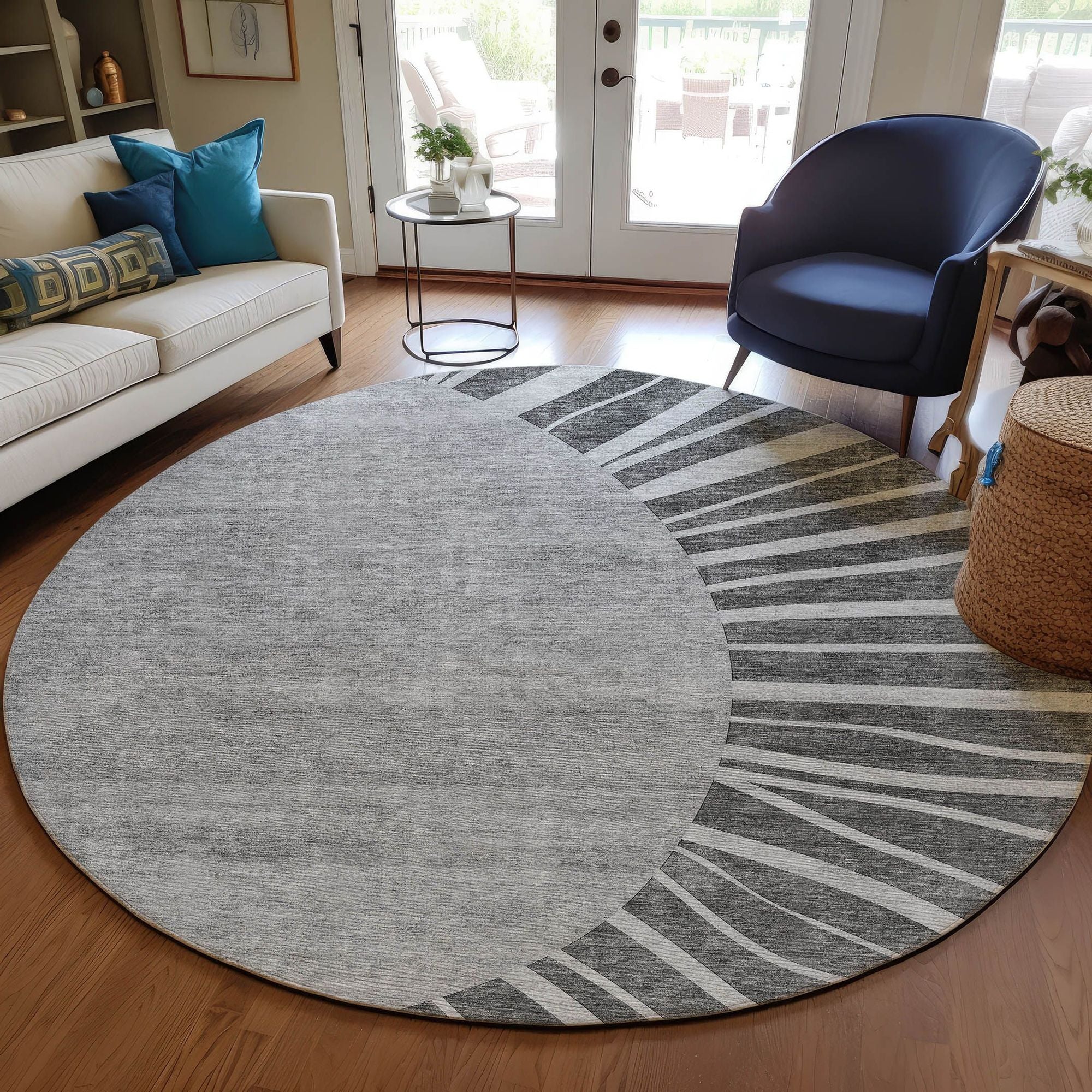 Machine Made ACN668 Charcoal Gray Rugs #color_charcoal gray