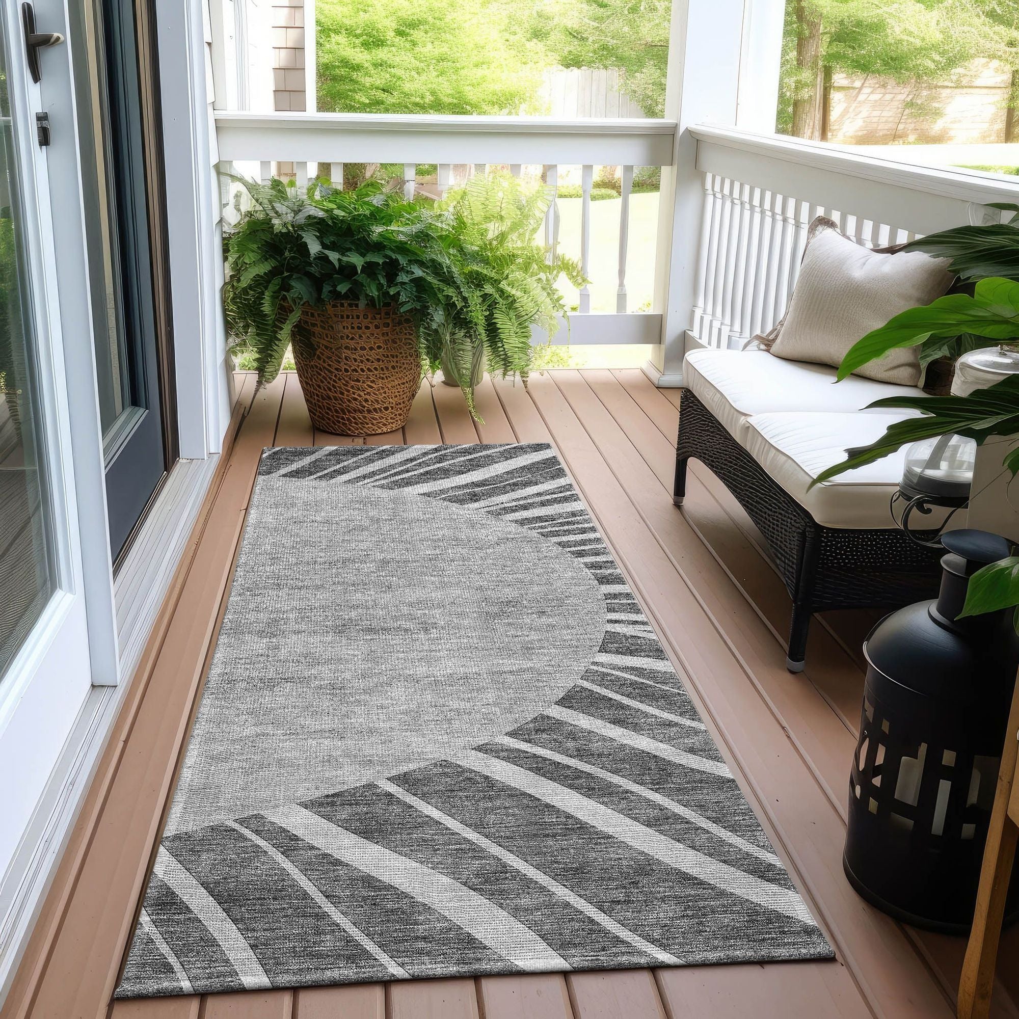 Machine Made ACN668 Charcoal Gray Rugs #color_charcoal gray