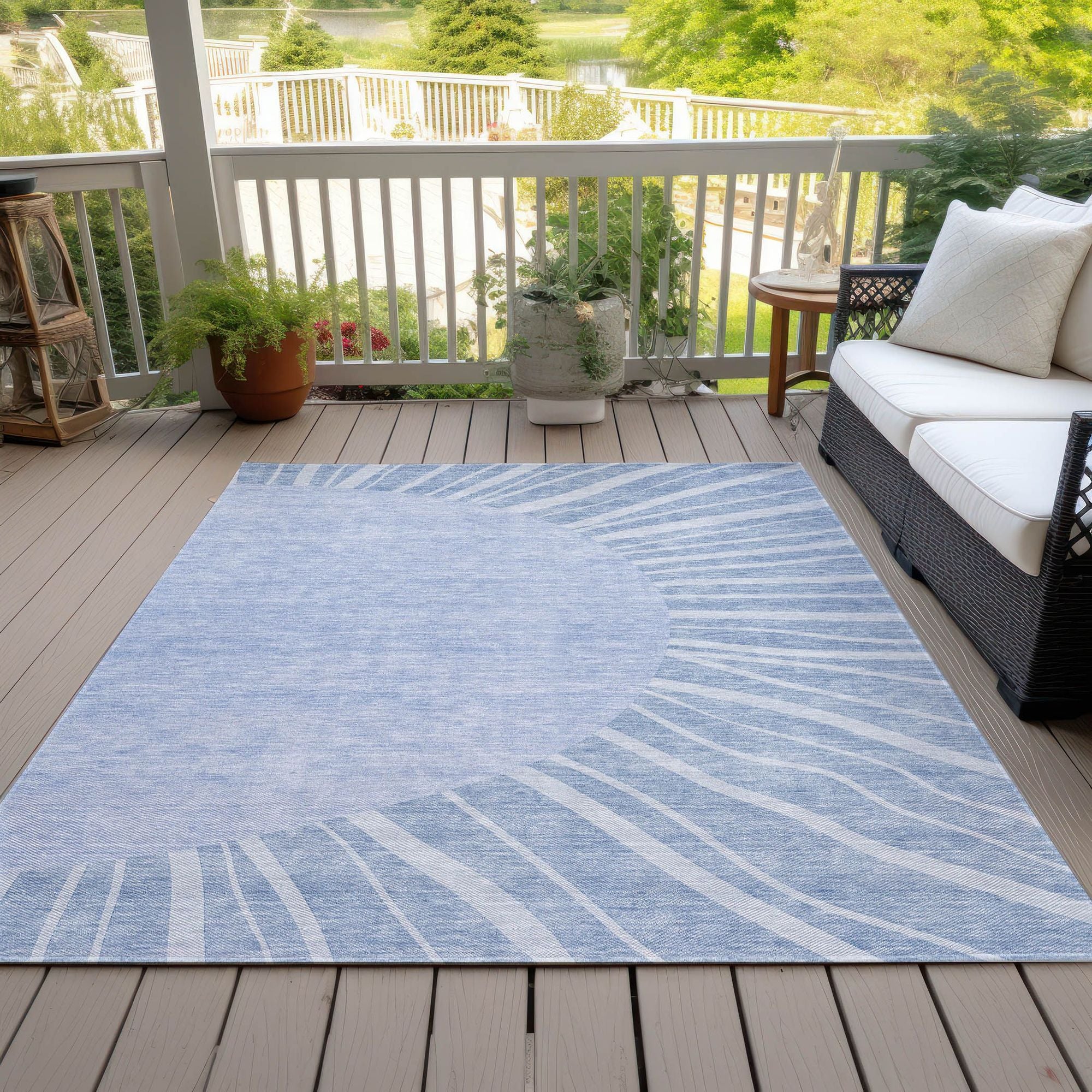 Machine Made ACN668 Denim Blue Rugs #color_denim blue