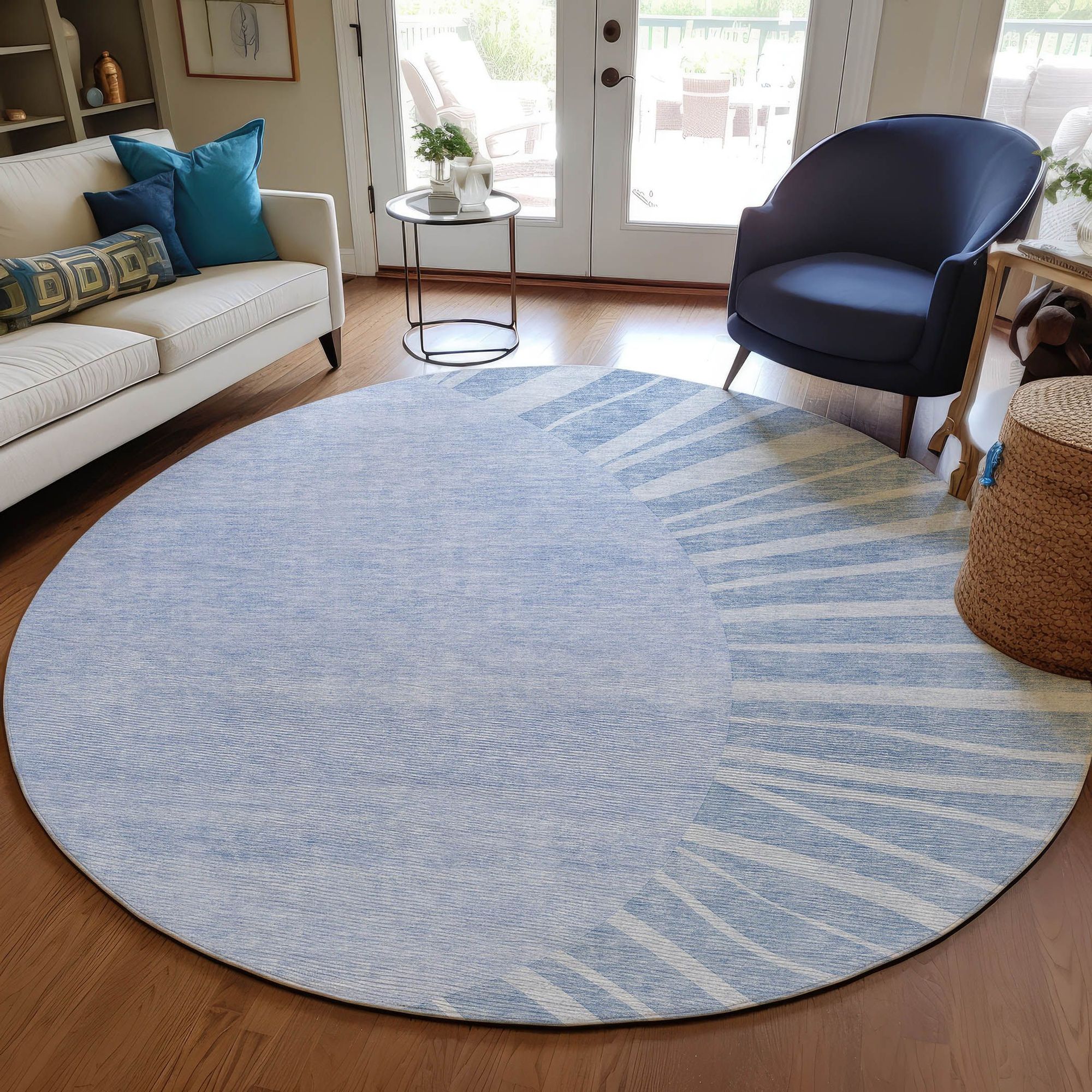 Machine Made ACN668 Denim Blue Rugs #color_denim blue