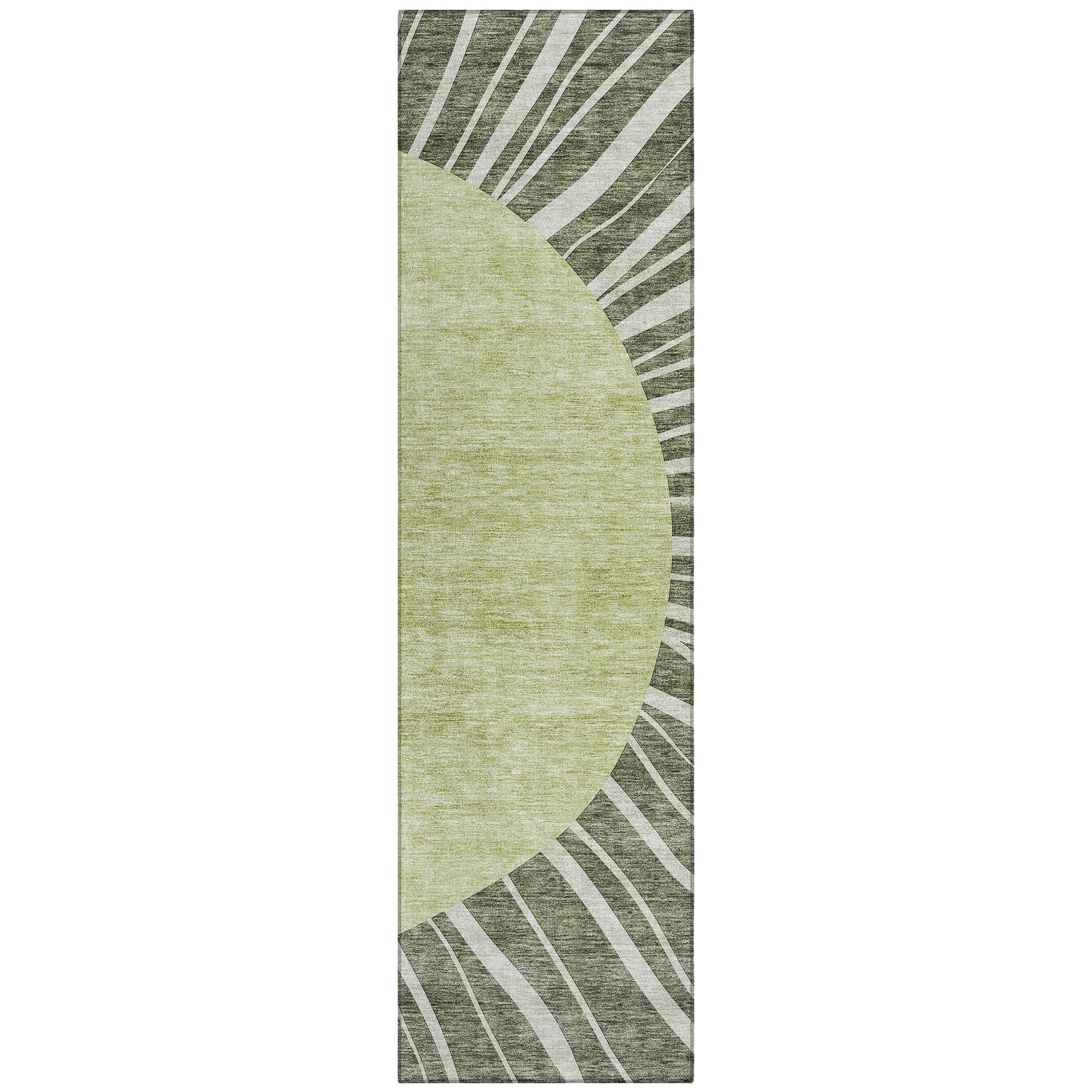 Machine Made ACN668 Olive Green Rugs #color_olive green