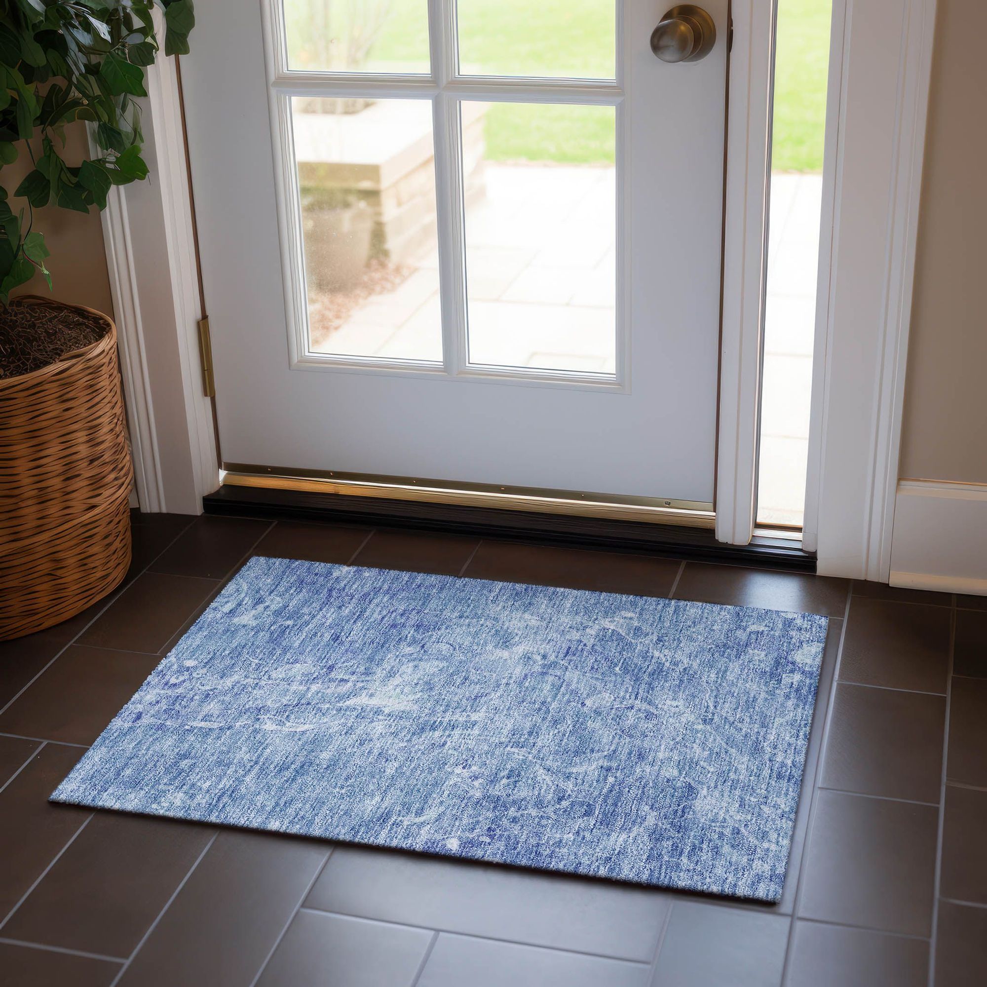 Machine Made ACN670 Sky Blue Rugs #color_sky blue