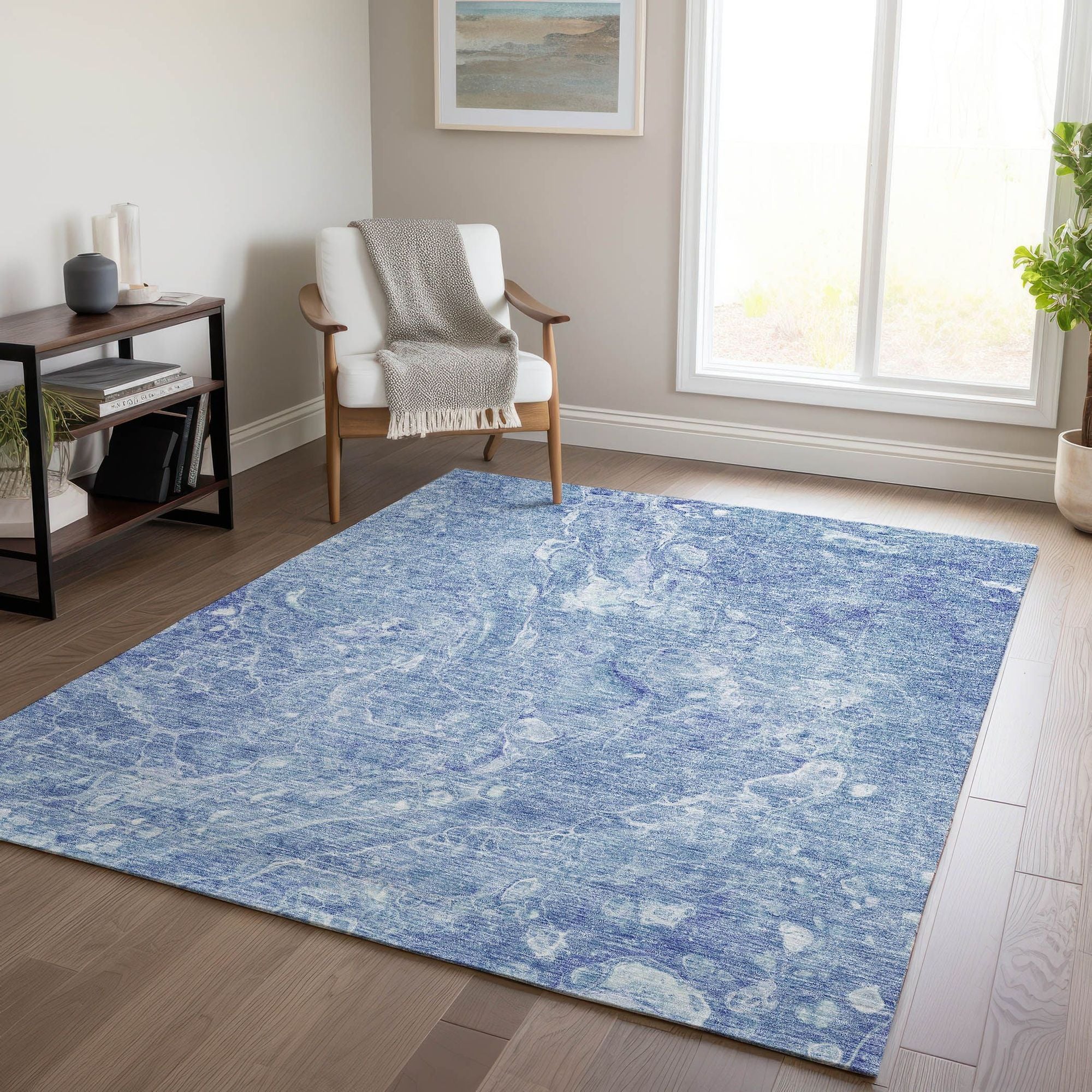 Machine Made ACN670 Sky Blue Rugs #color_sky blue