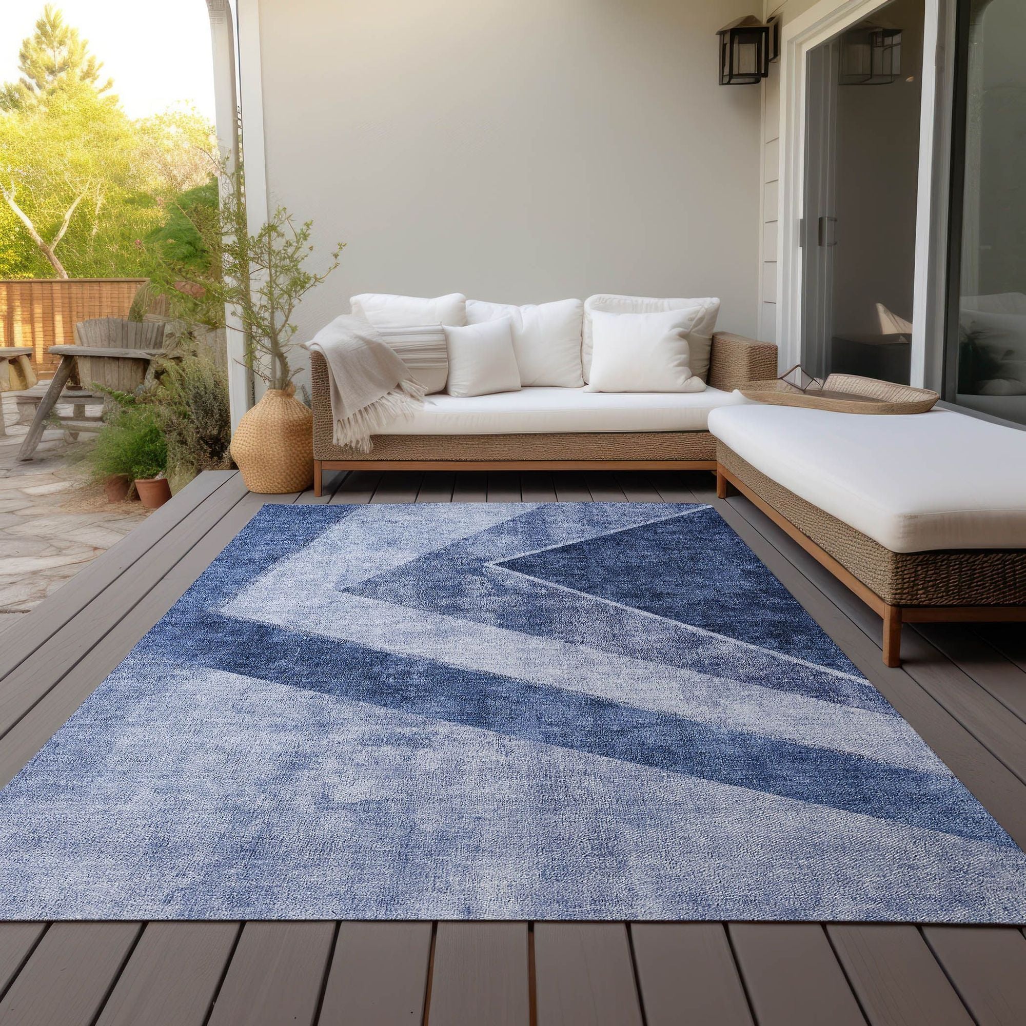 Machine Made ACN671 Blue  Rugs #color_blue 