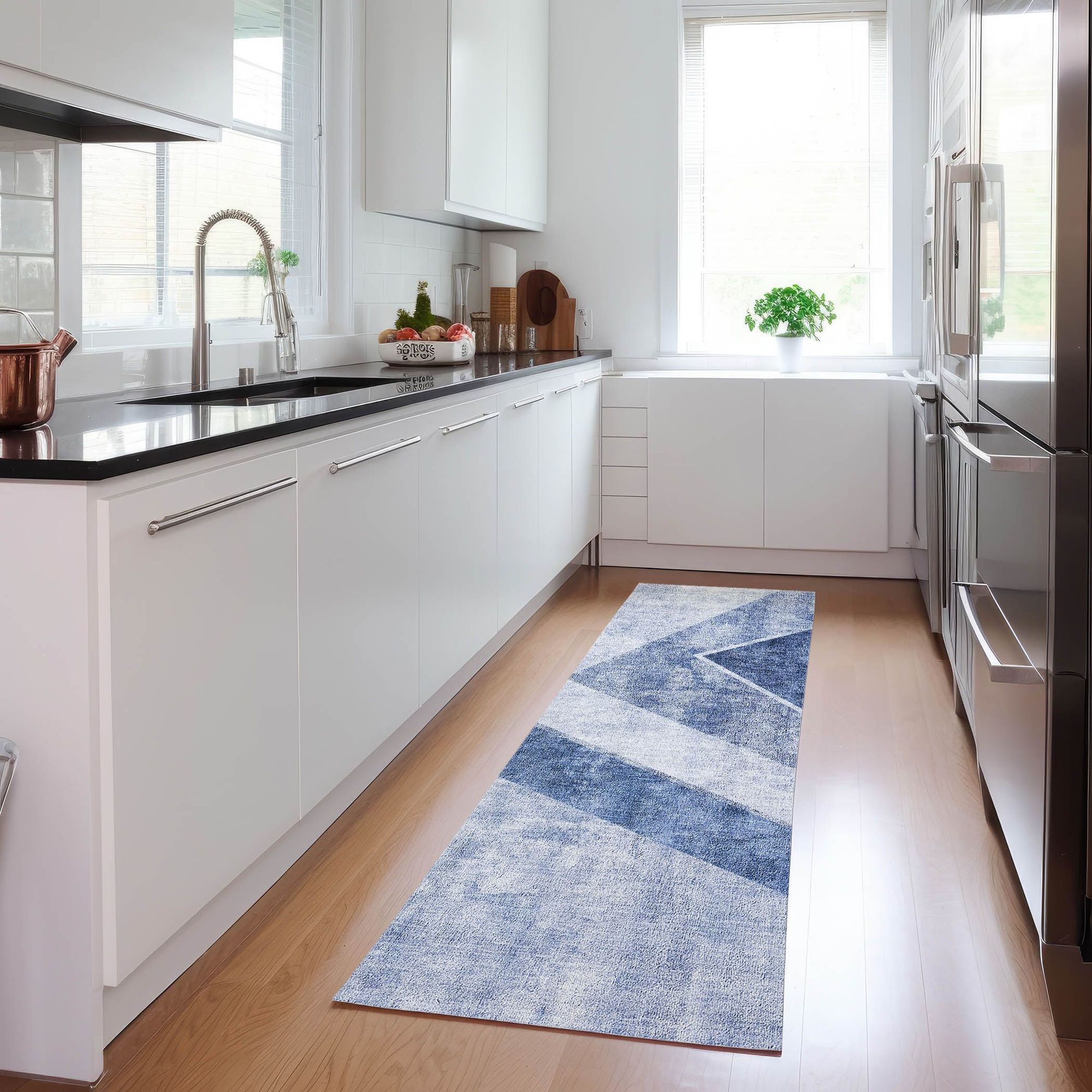 Machine Made ACN671 Blue  Rugs #color_blue 