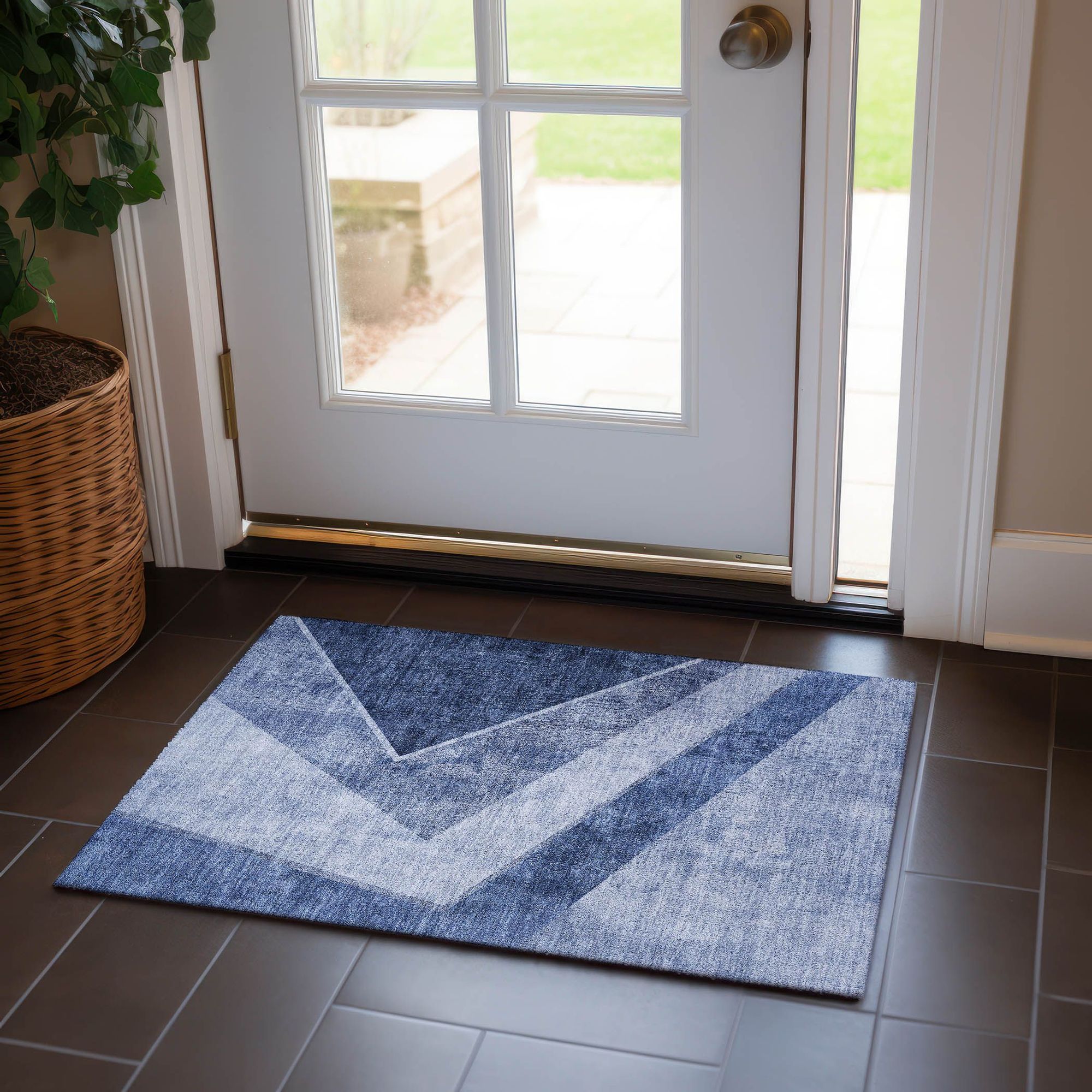 Machine Made ACN671 Blue  Rugs #color_blue 