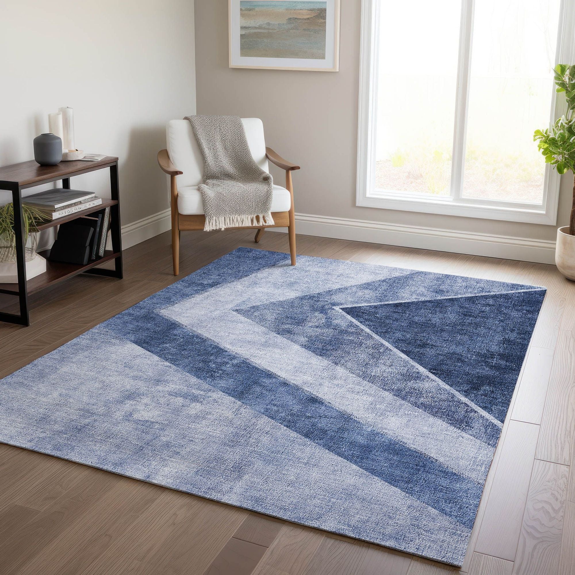 Machine Made ACN671 Blue  Rugs #color_blue 