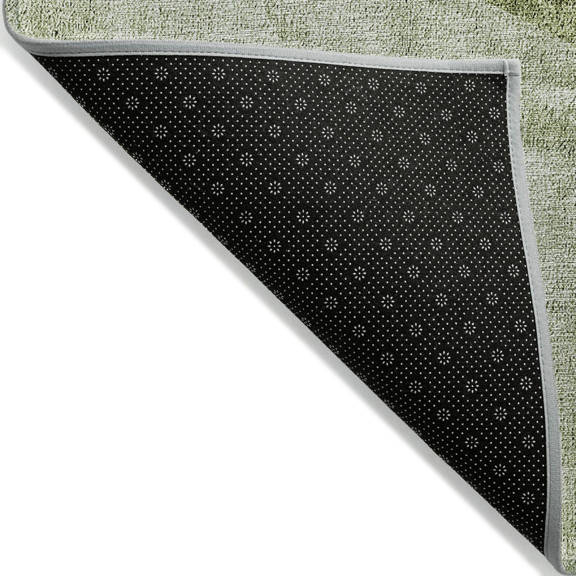 Machine Made ACN671 Olive Green Rugs #color_olive green