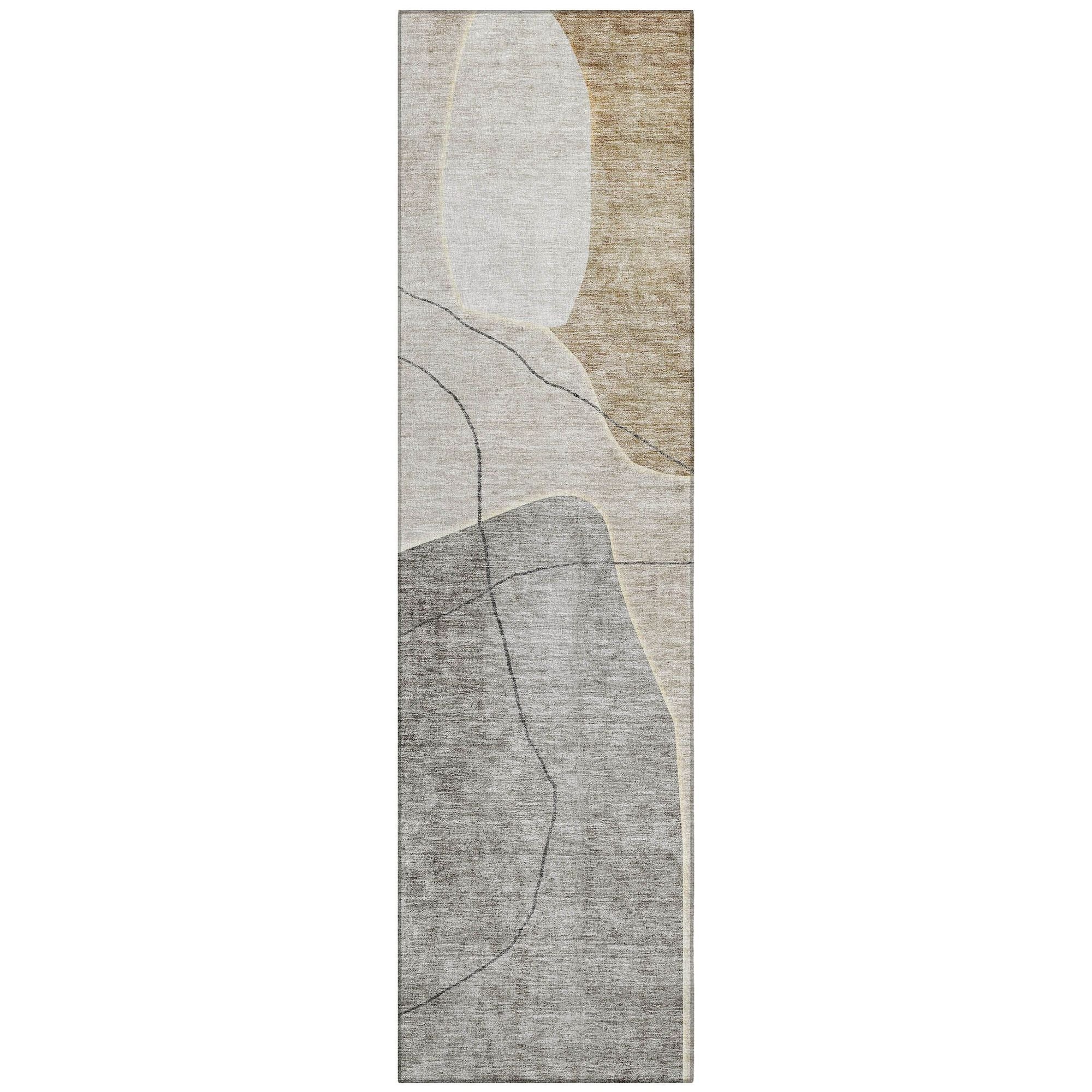 Machine Made ACN672 Beige Brown Rugs #color_beige brown