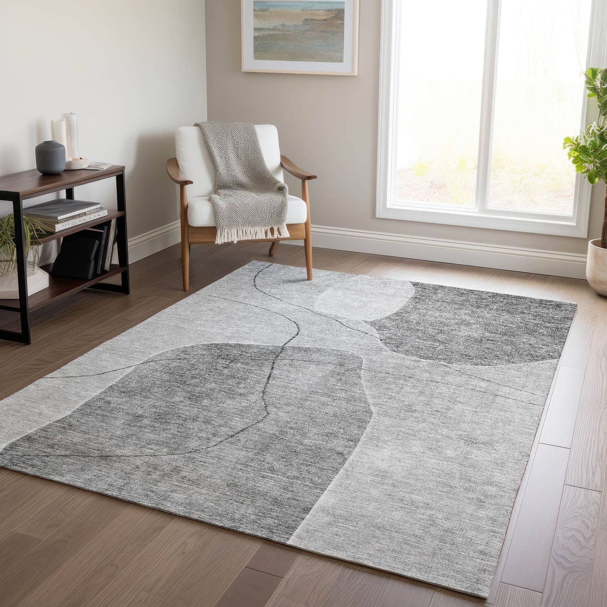 Machine Made ACN672 Gray  Rugs #color_gray 