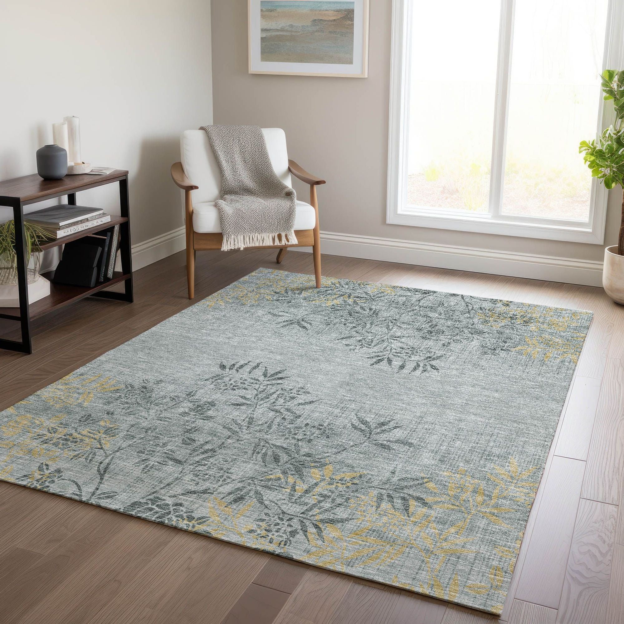 Machine Made ACN673 Gray  Rugs #color_gray 