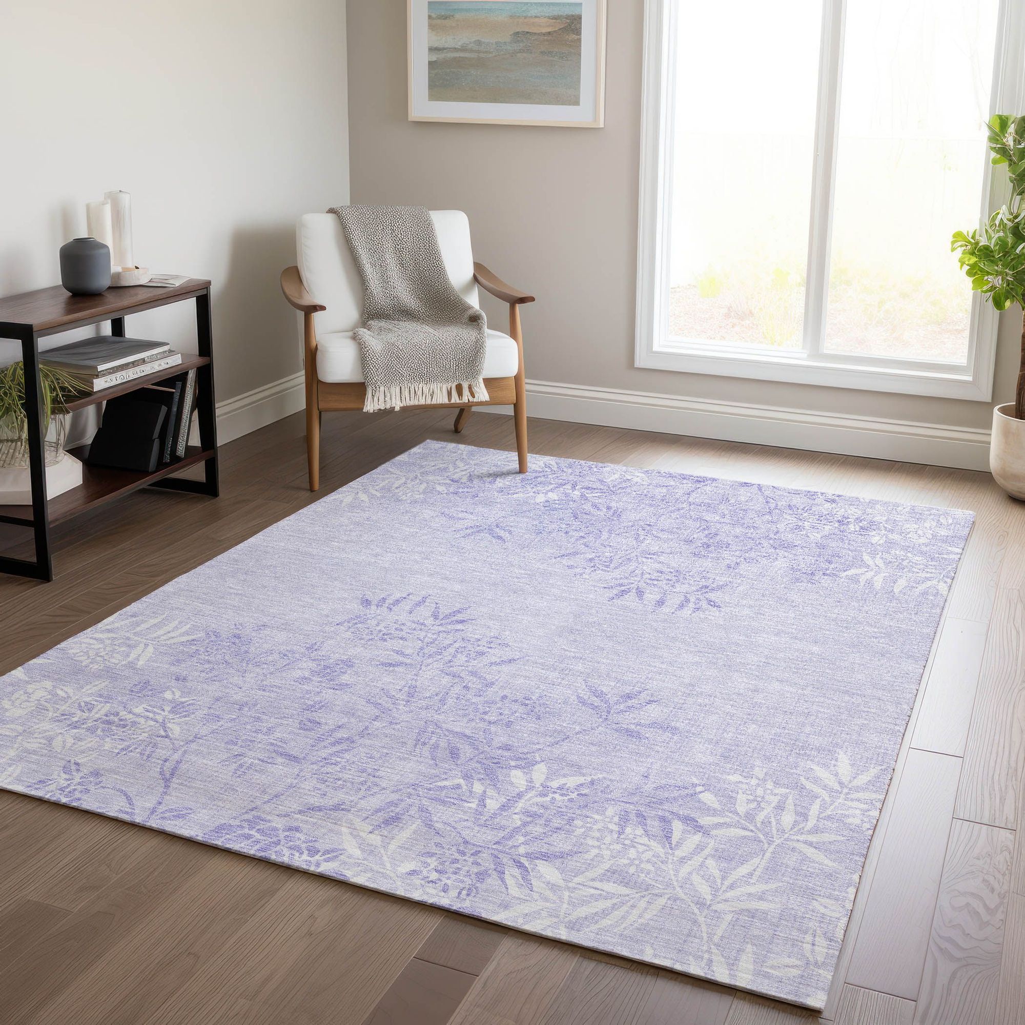 Machine Made ACN673 Lilac Purple Rugs #color_lilac purple