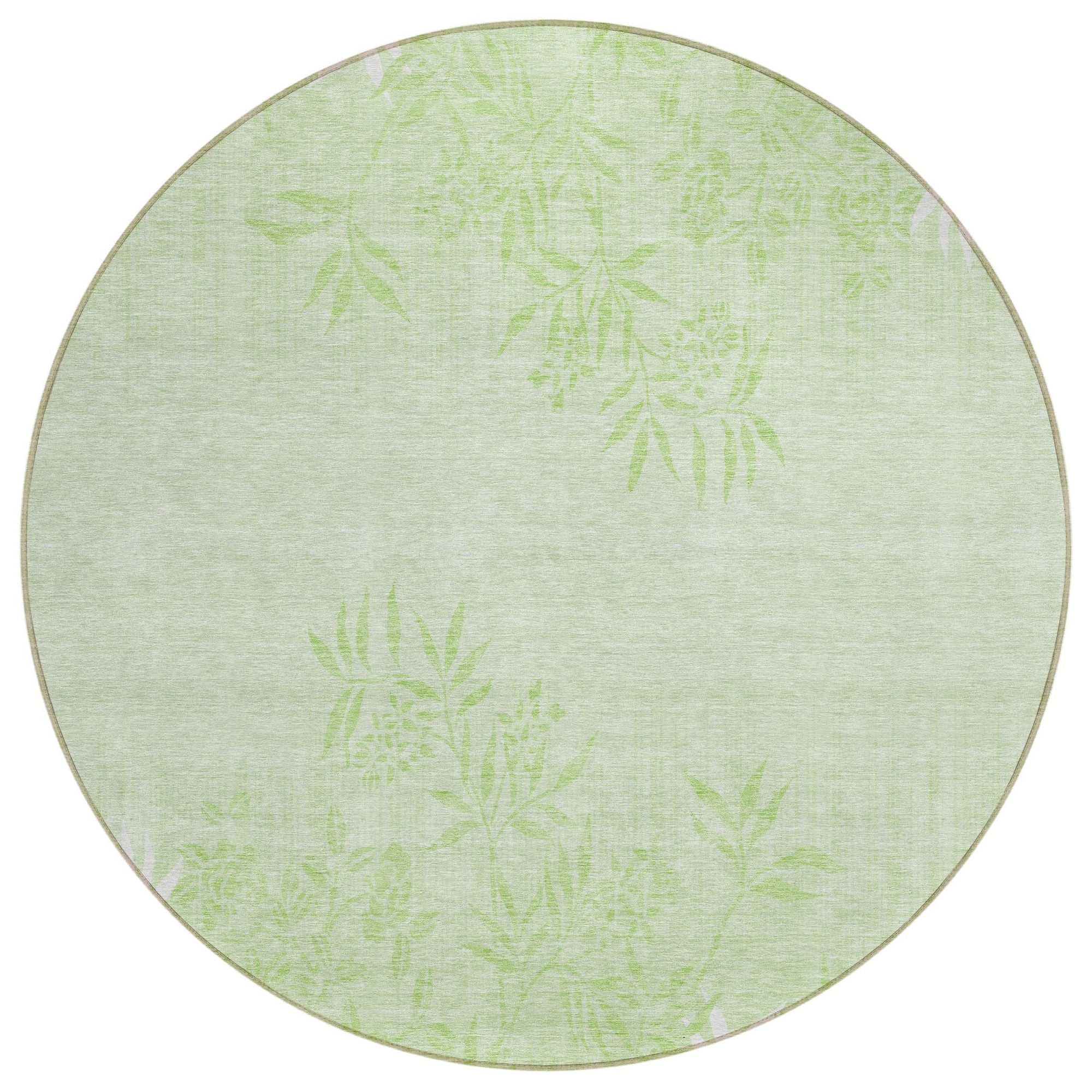 Machine Made ACN673 Mint Green Rugs #color_mint green