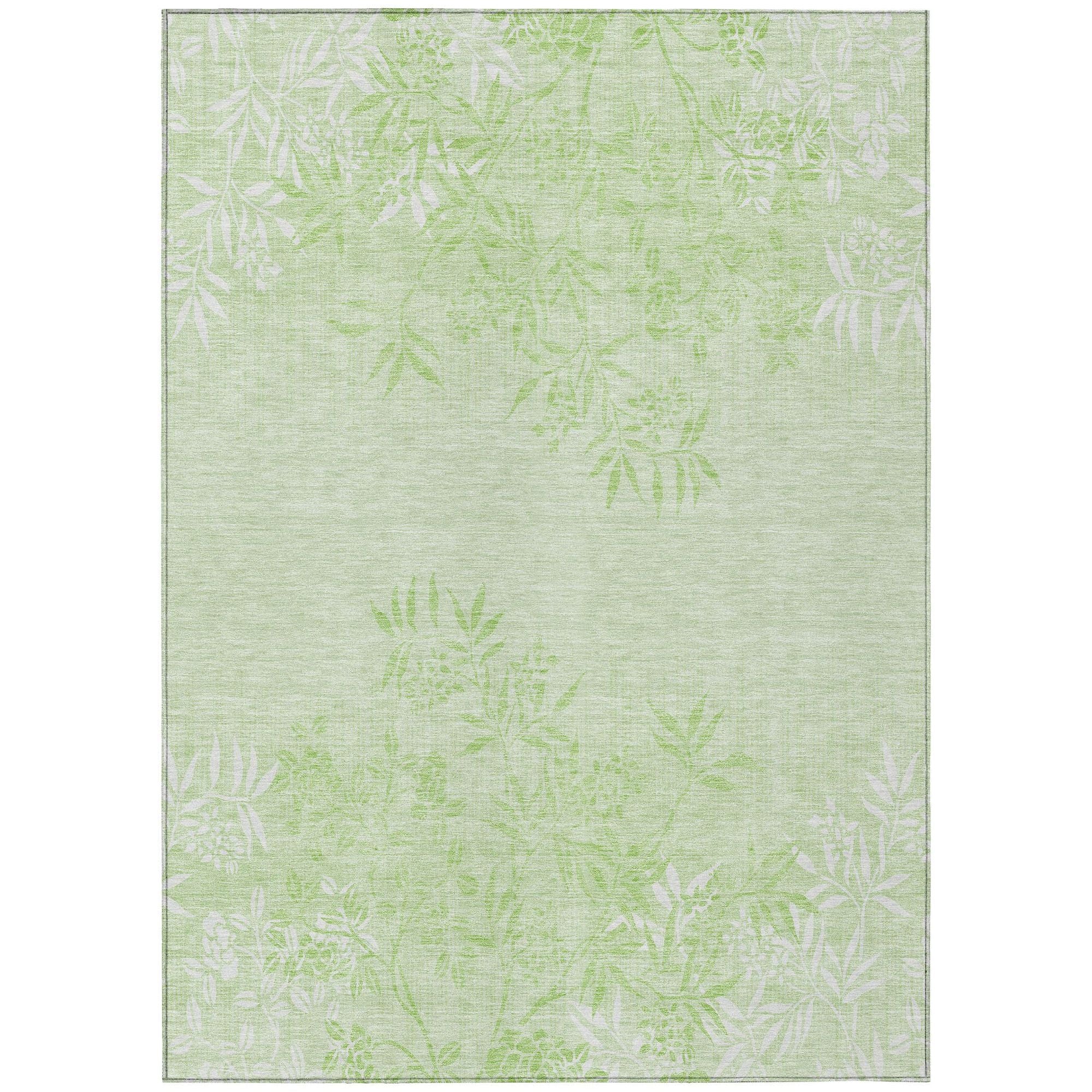 Machine Made ACN673 Mint Green Rugs #color_mint green