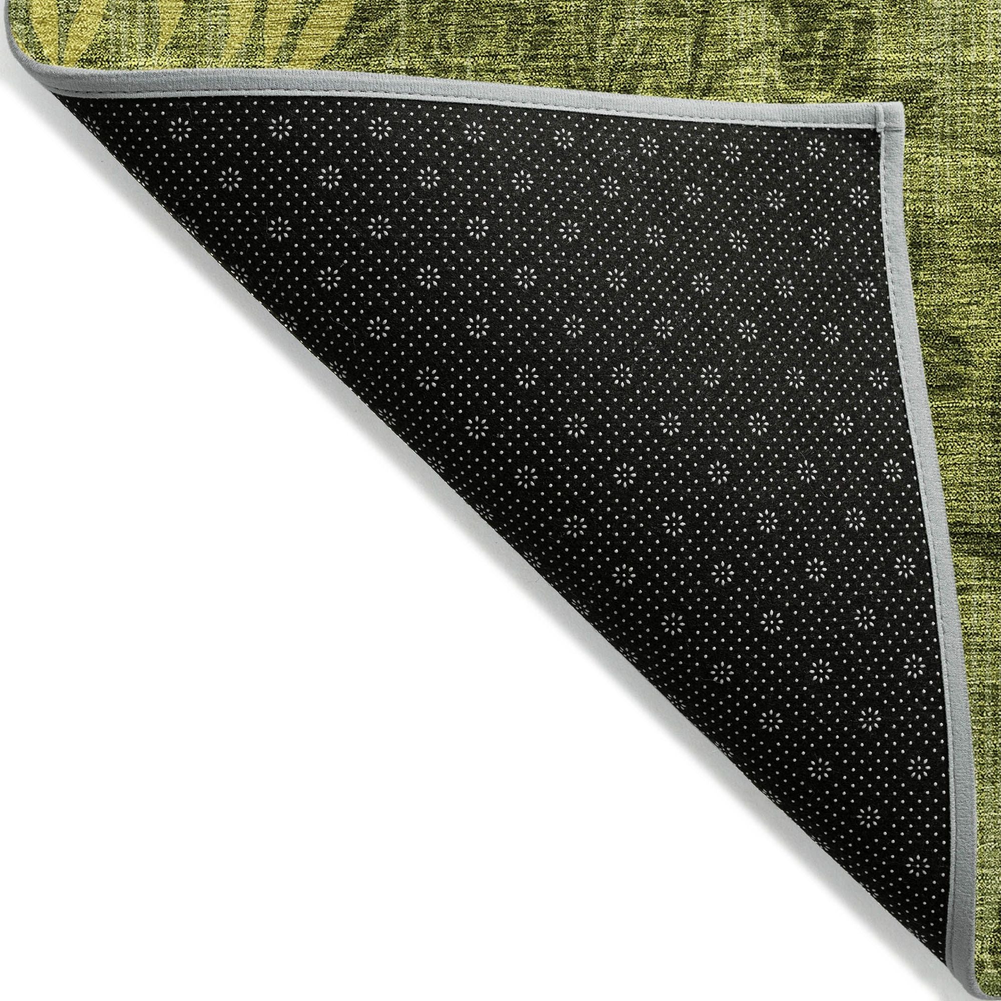 Machine Made ACN673 Olive Green Rugs #color_olive green