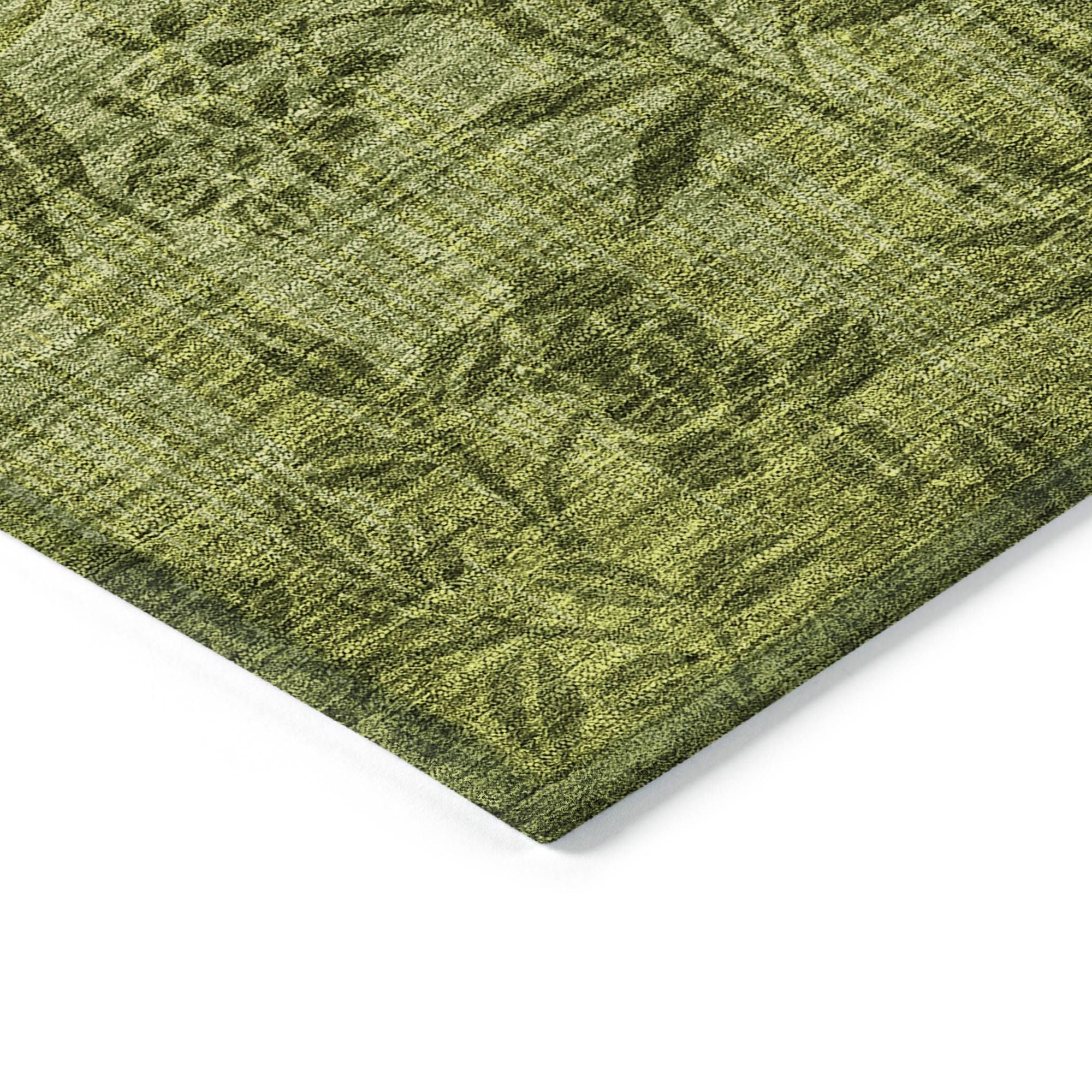 Machine Made ACN673 Olive Green Rugs #color_olive green