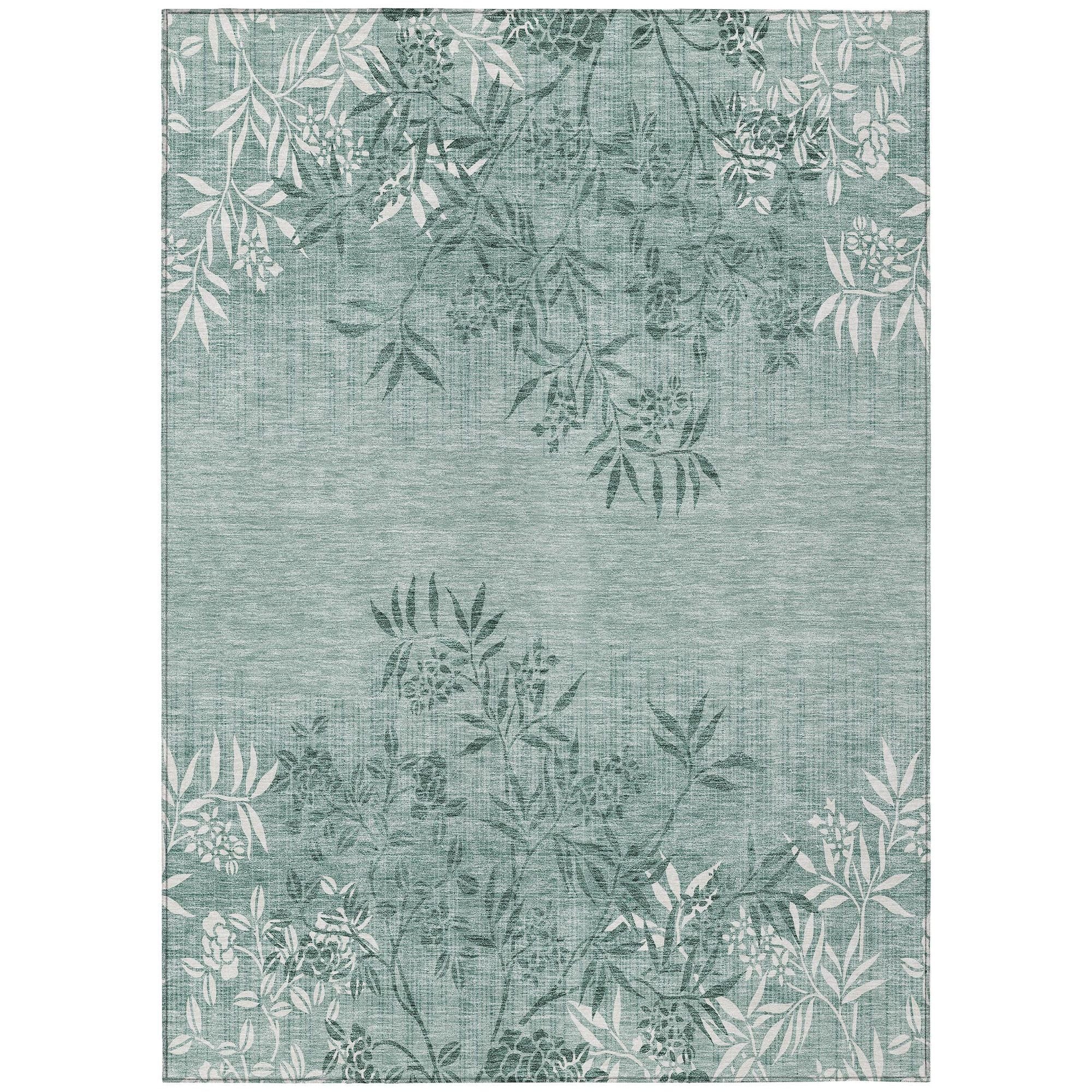 Machine Made ACN673 Sage Green Rugs #color_sage green