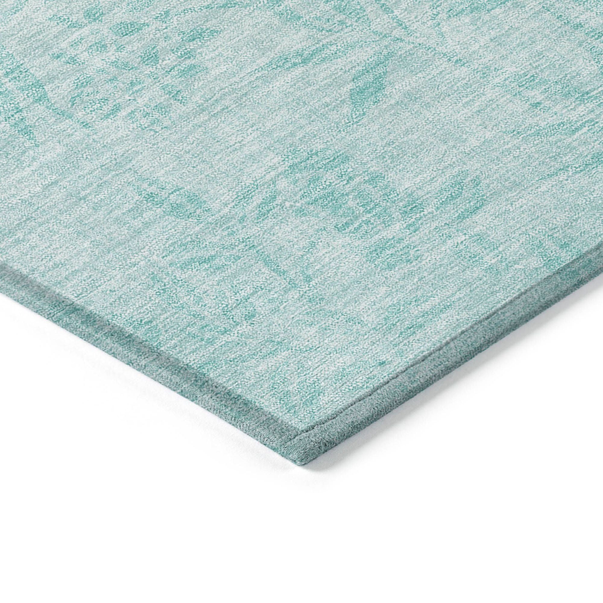 Machine Made ACN673 Teal  Rugs #color_teal 