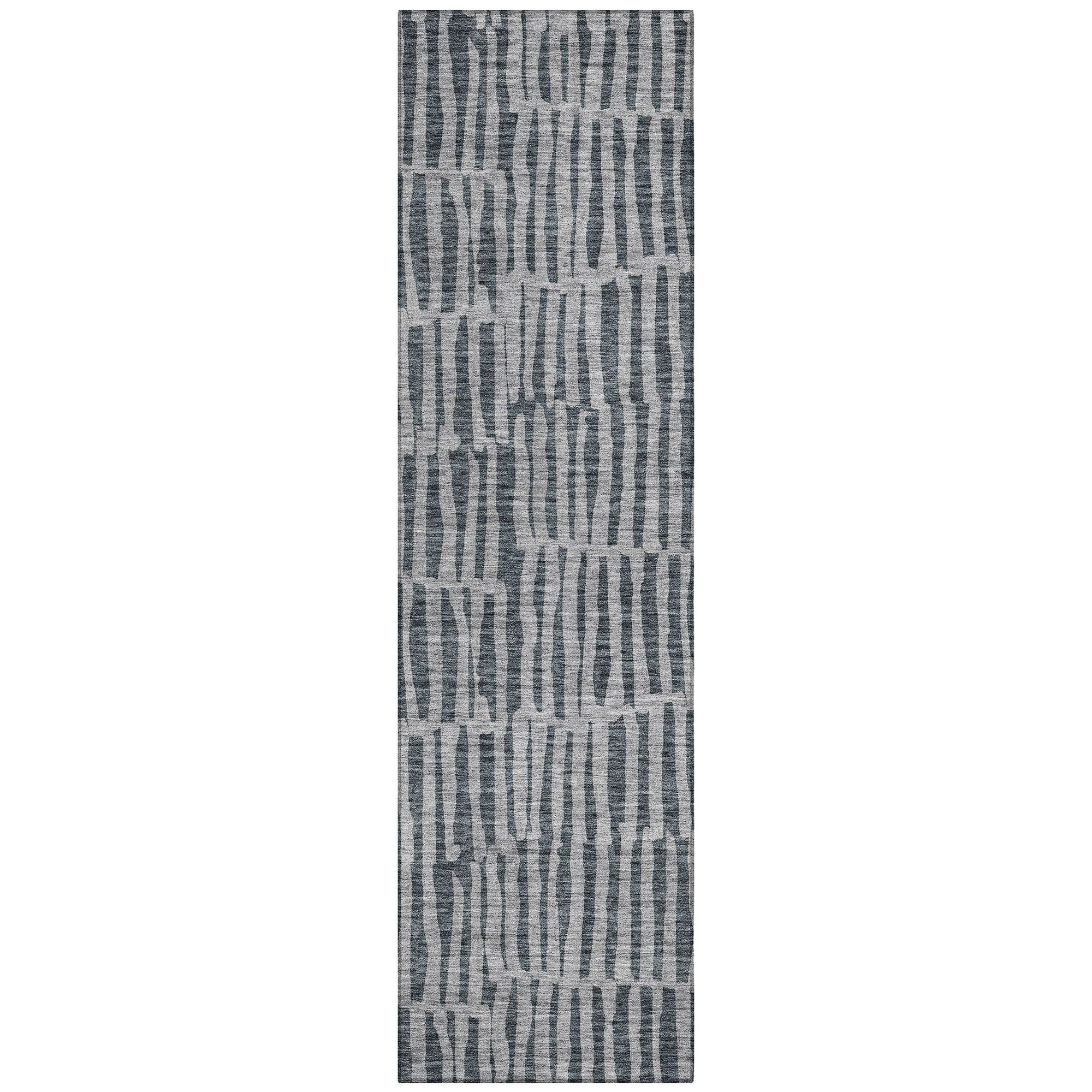 Machine Made ACN674 Charcoal Gray Rugs #color_charcoal gray