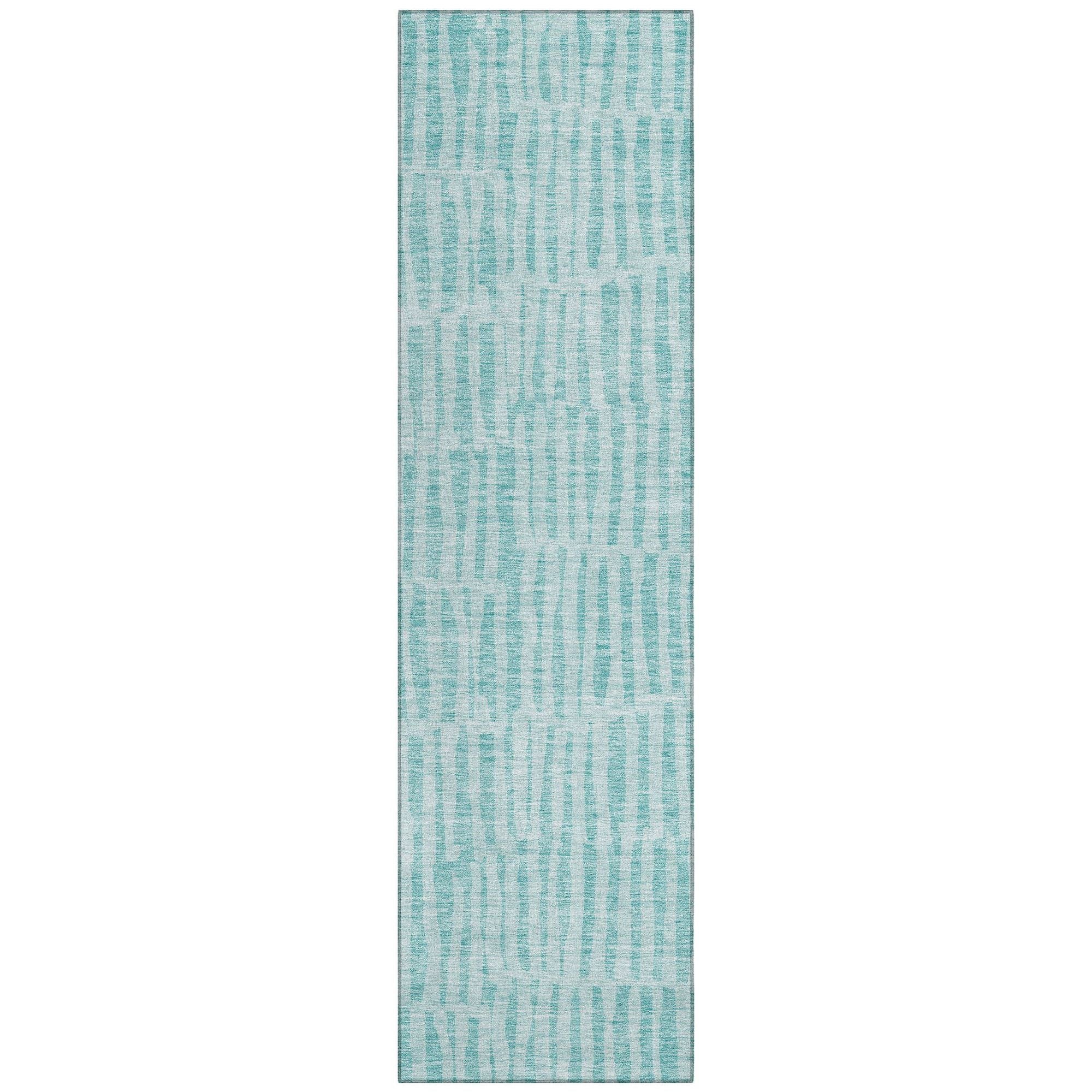 Machine Made ACN674 Teal  Rugs #color_teal 