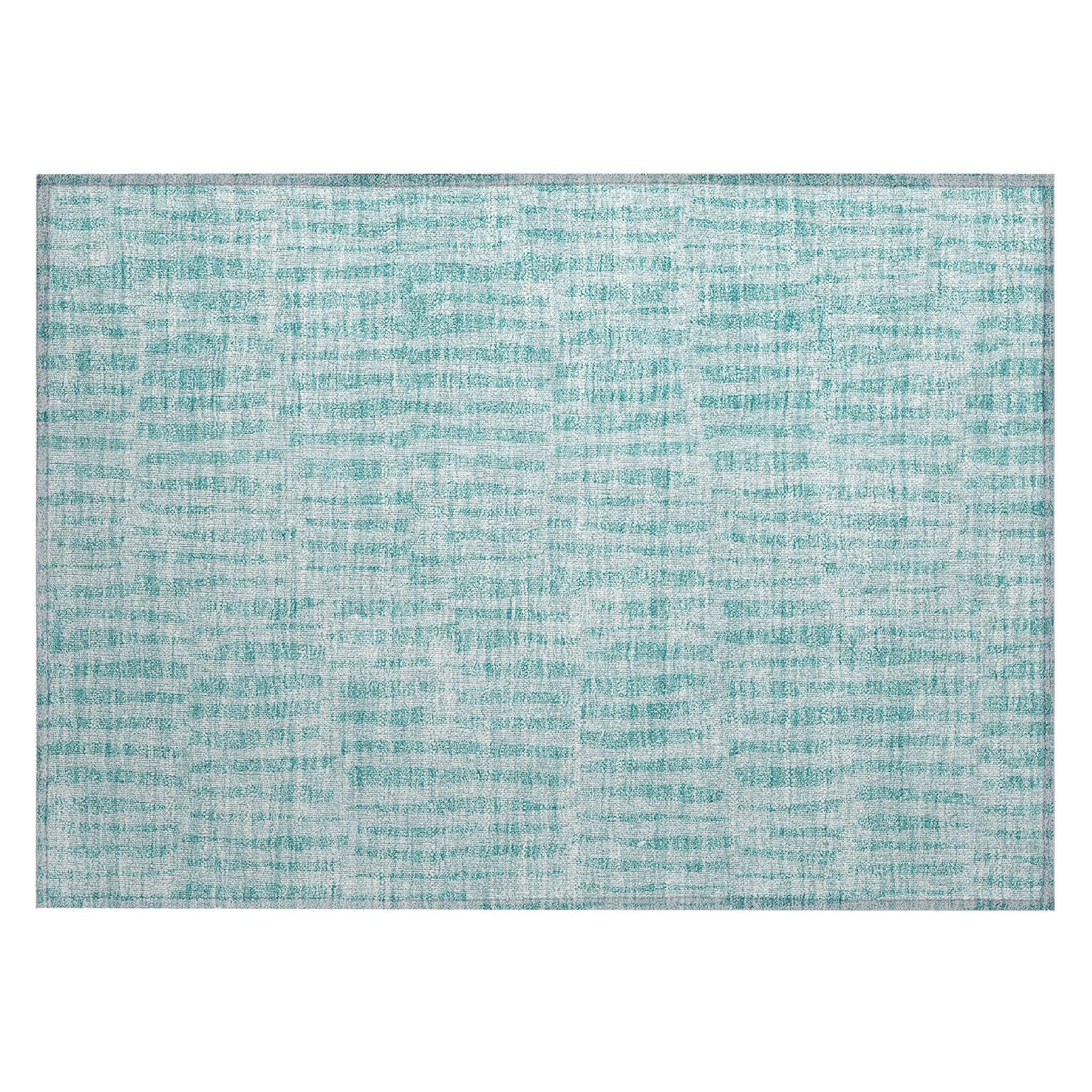 Machine Made ACN674 Teal  Rugs #color_teal 