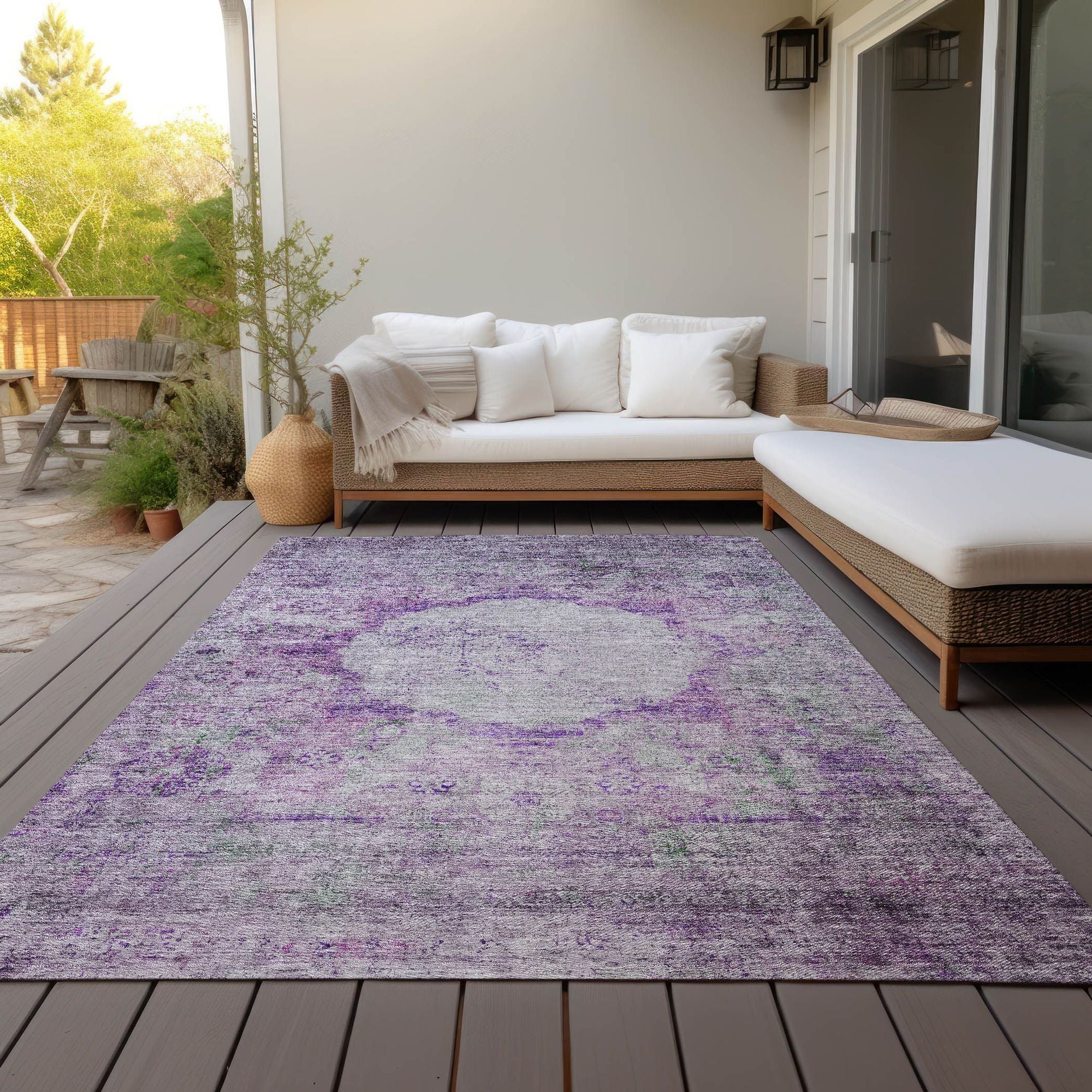 Machine Made ACN675 Purple  Rugs #color_purple 