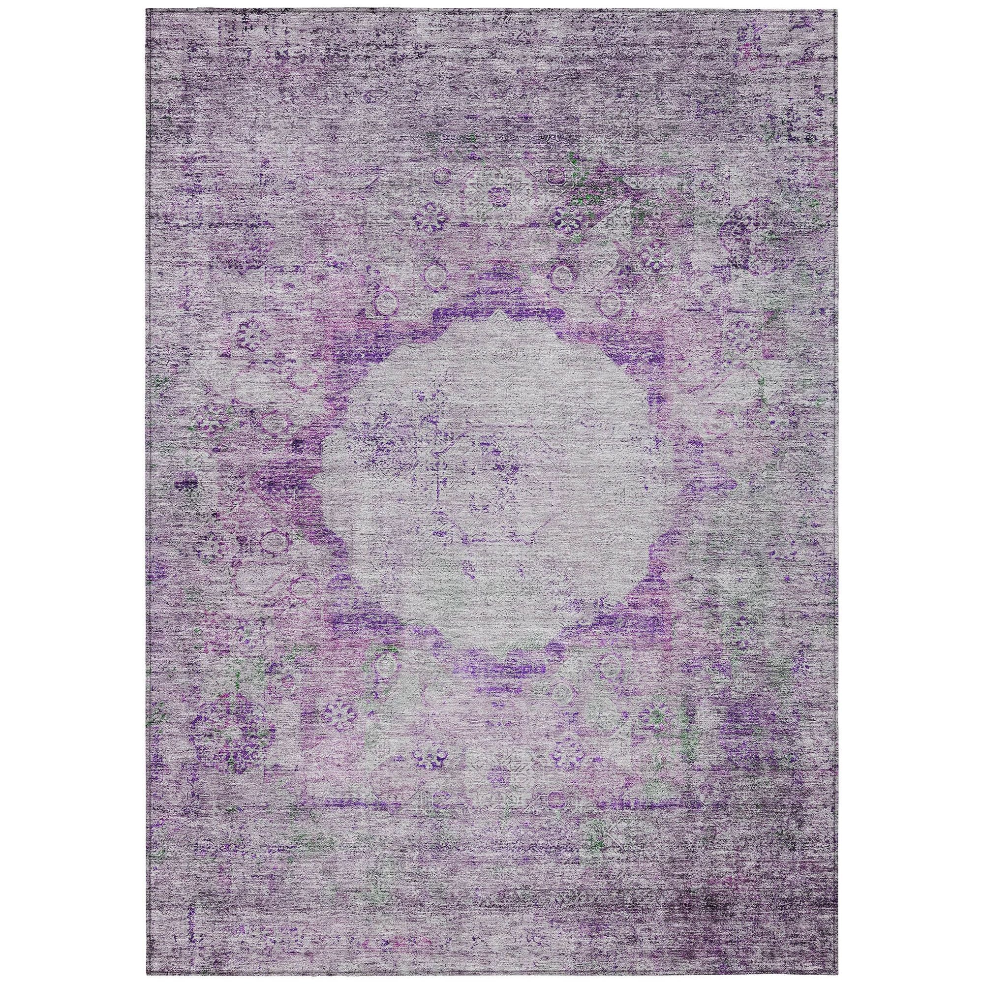 Machine Made ACN675 Purple  Rugs #color_purple 