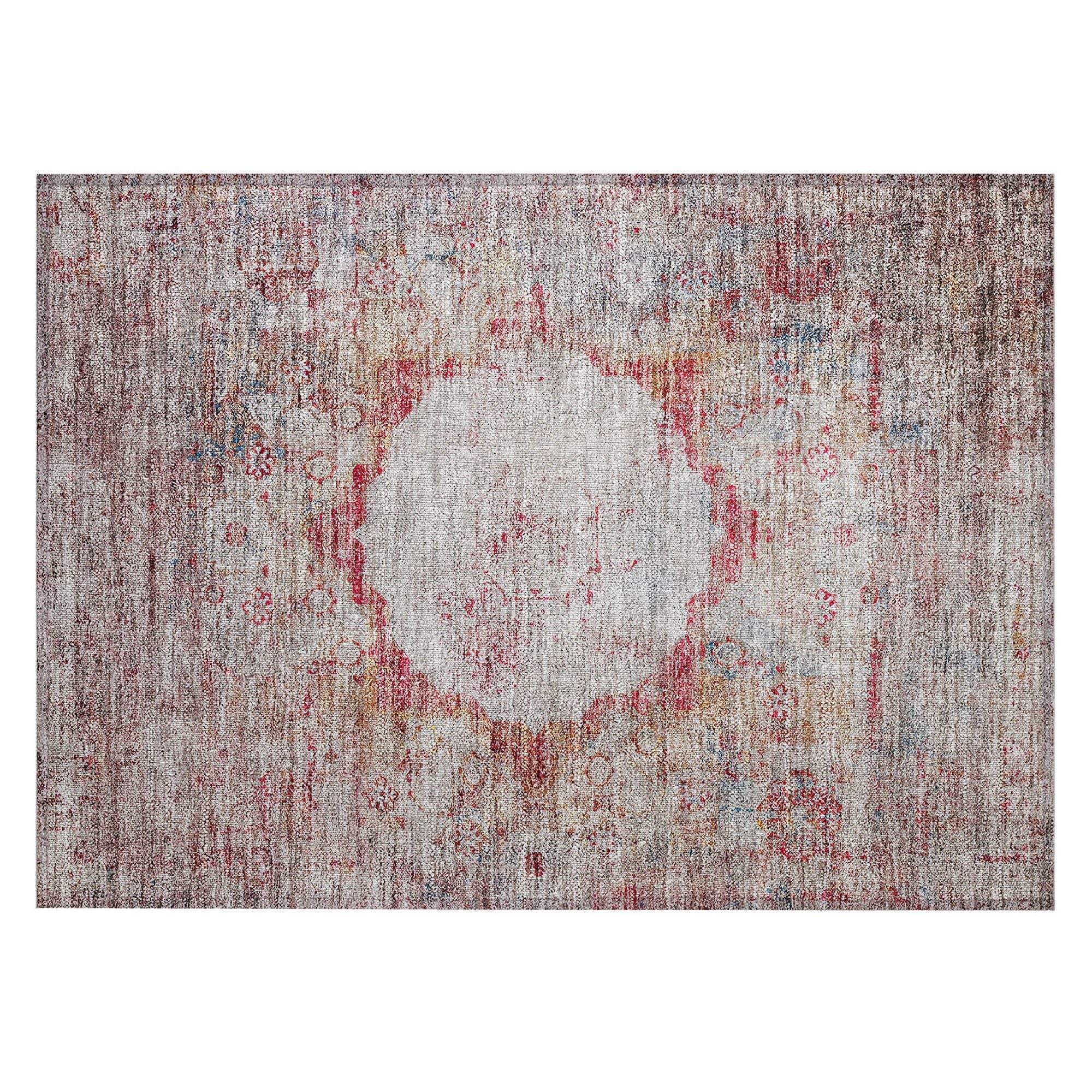 Machine Made ACN675 Red  Rugs #color_red 