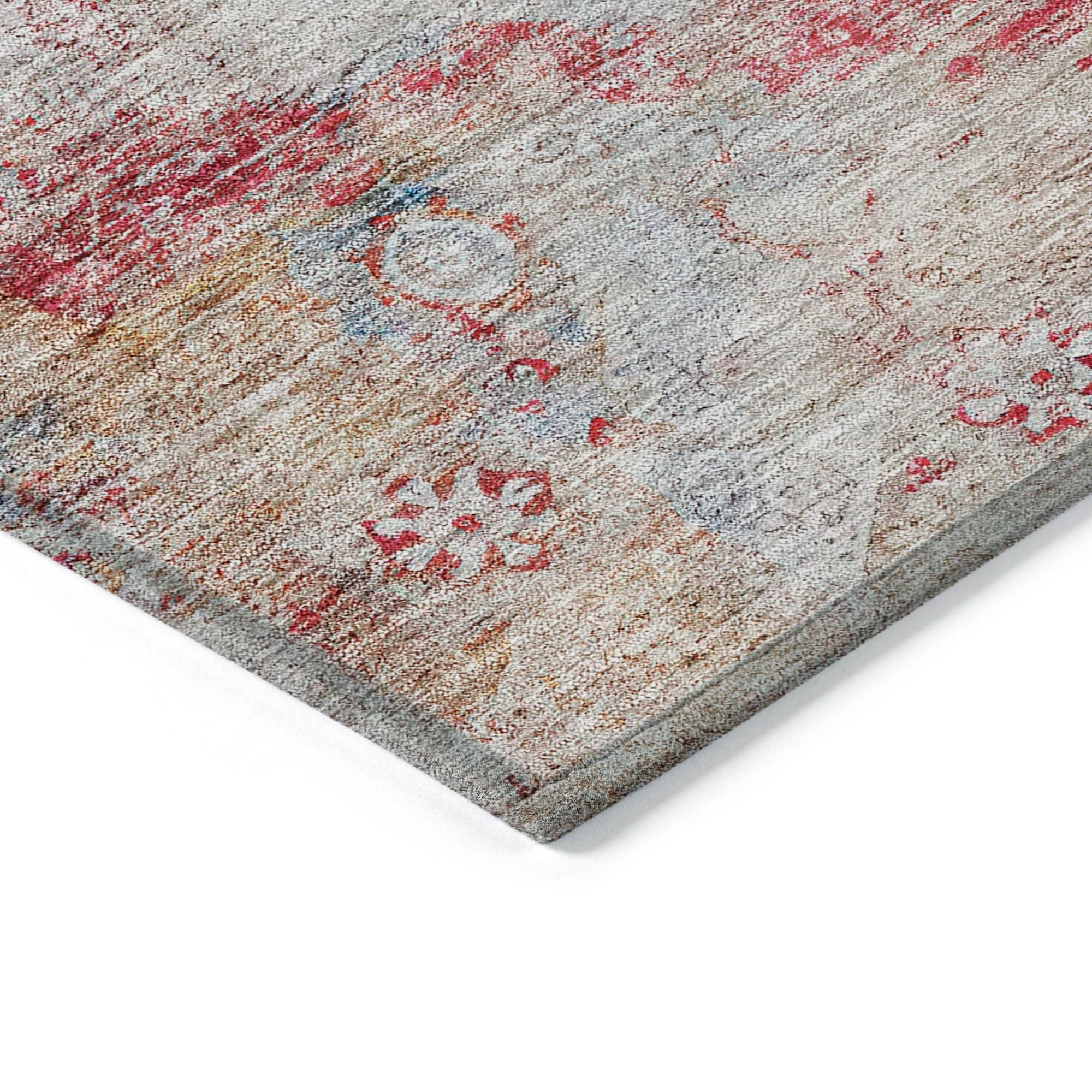 Machine Made ACN675 Red  Rugs #color_red 