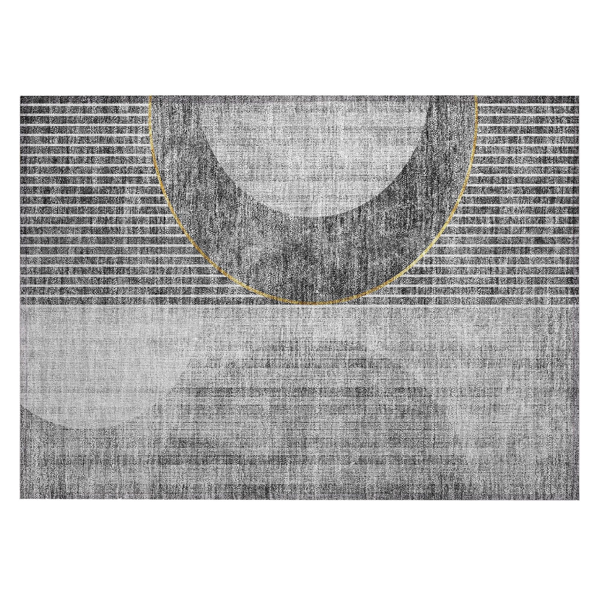 Machine Made ACN676 Charcoal Gray Rugs #color_charcoal gray