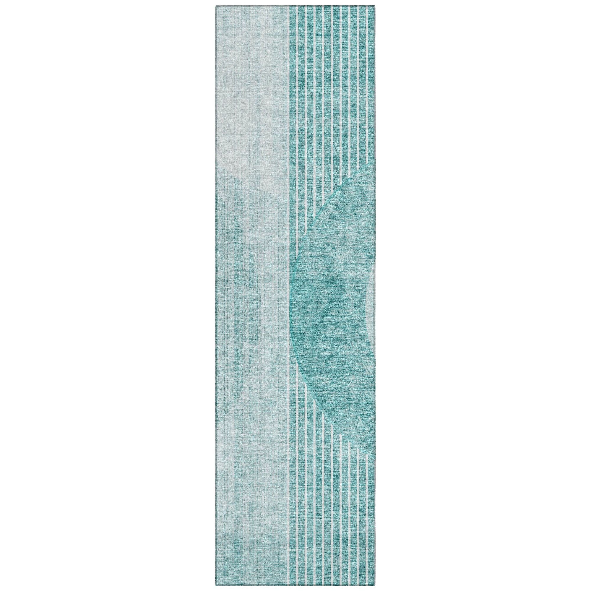 Machine Made ACN676 Teal  Rugs #color_teal 