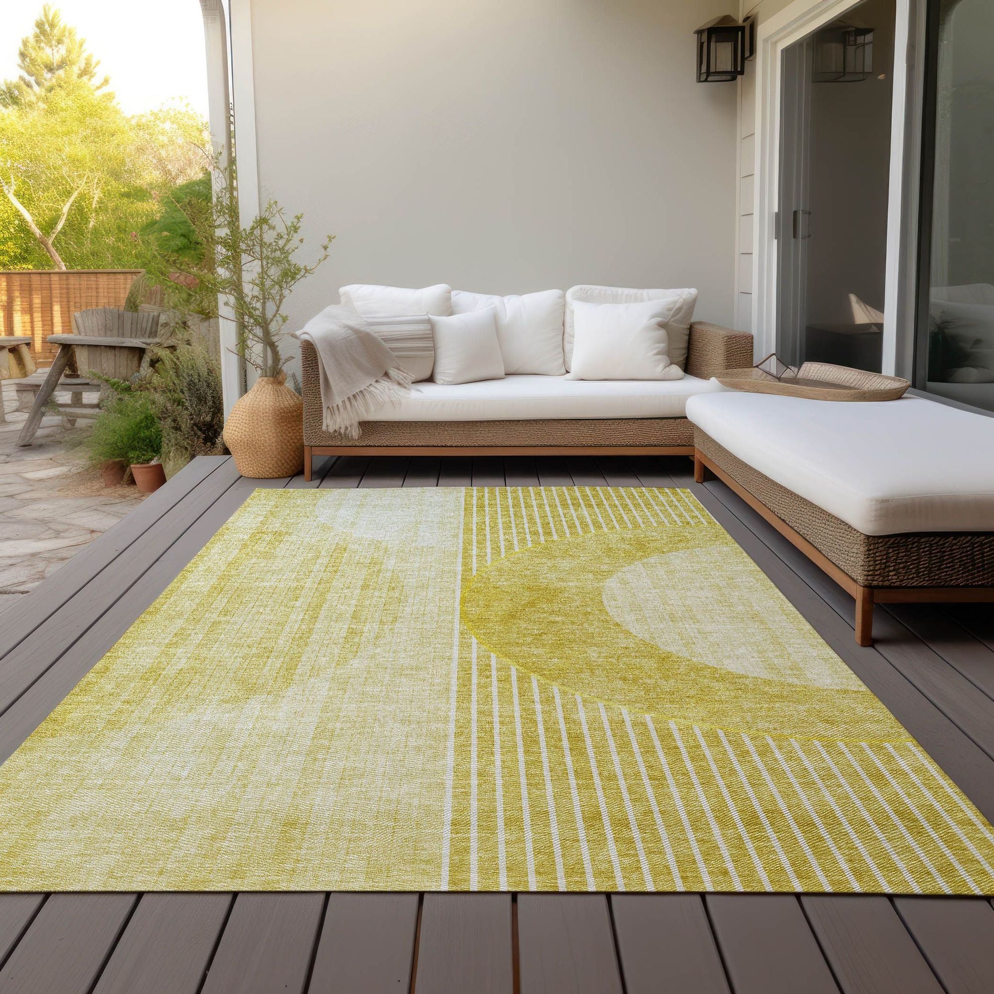 Machine Made ACN676 Wheat Gold Rugs #color_wheat gold