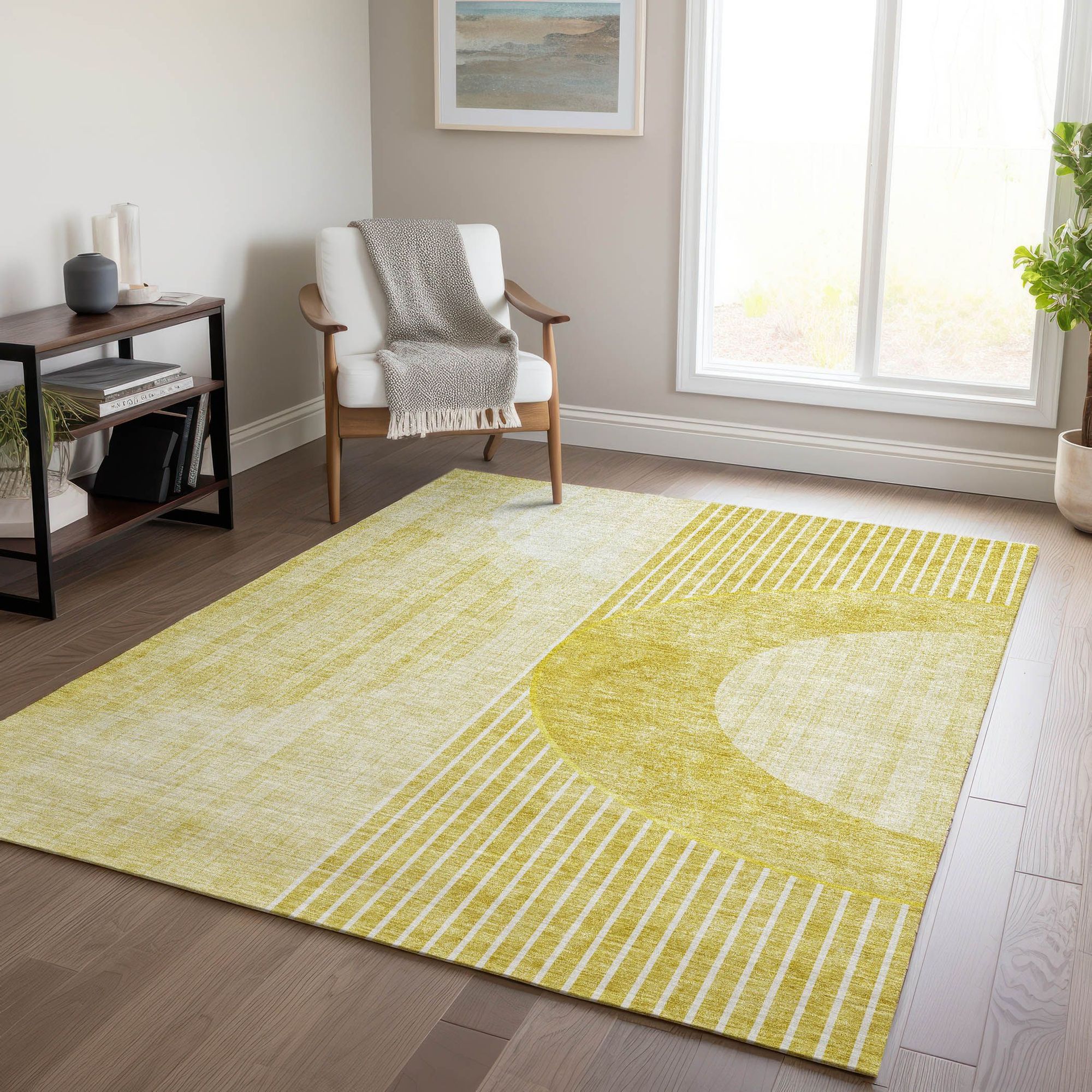 Machine Made ACN676 Wheat Gold Rugs #color_wheat gold