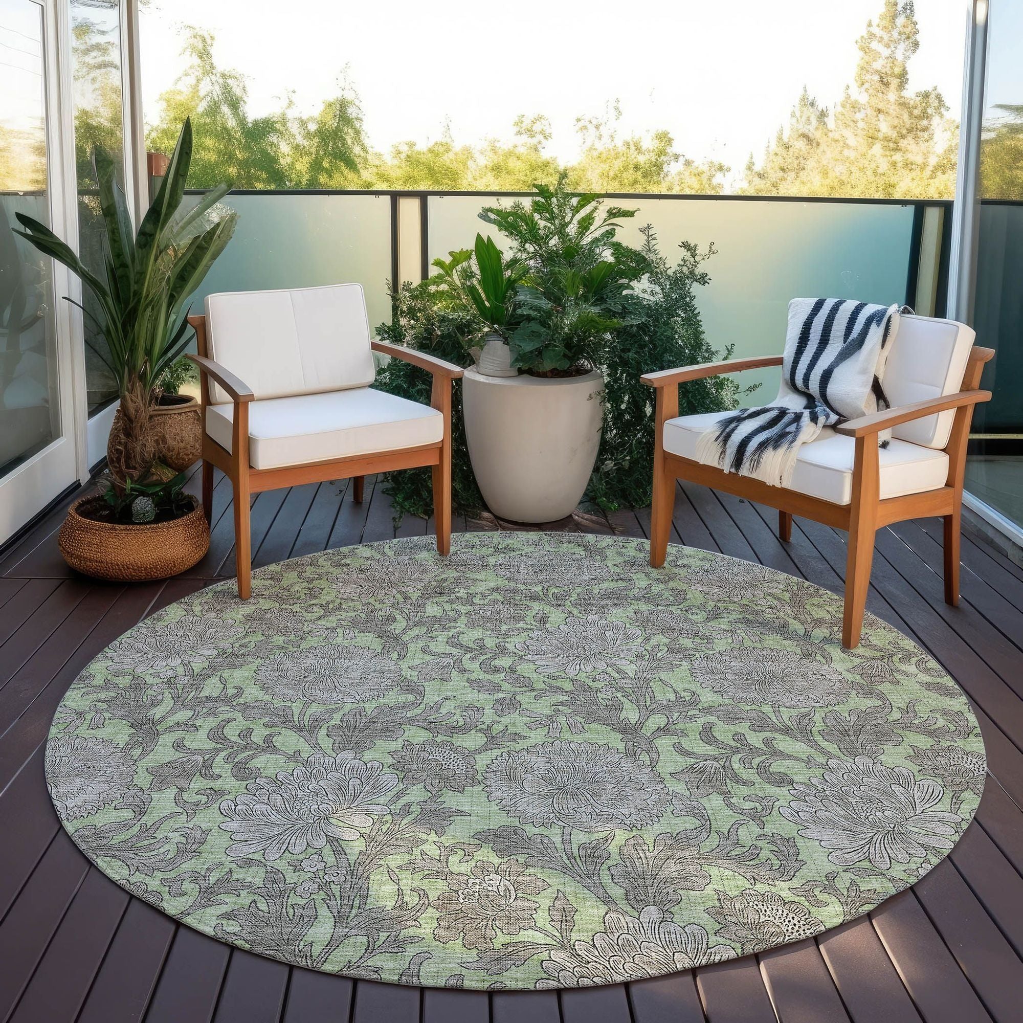 Machine Made ACN677 Aloe Green Rugs #color_aloe green