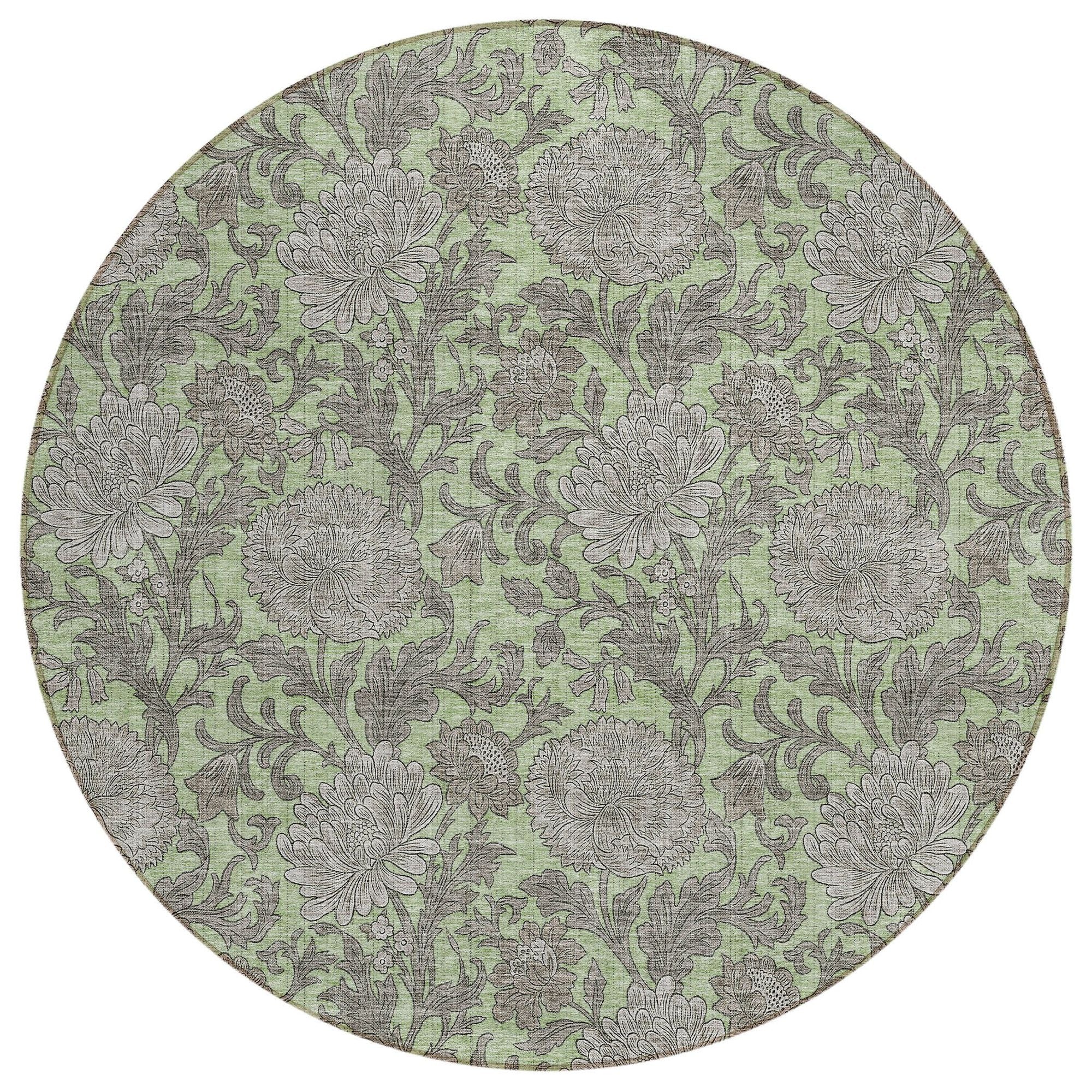 Machine Made ACN677 Aloe Green Rugs #color_aloe green