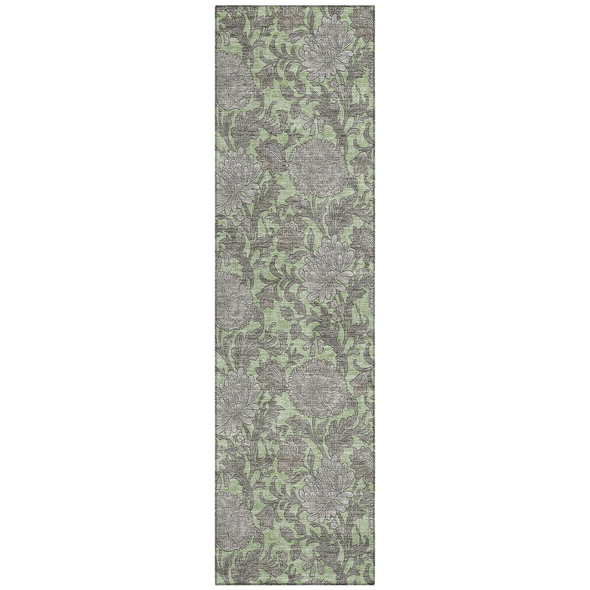 Machine Made ACN677 Aloe Green Rugs #color_aloe green