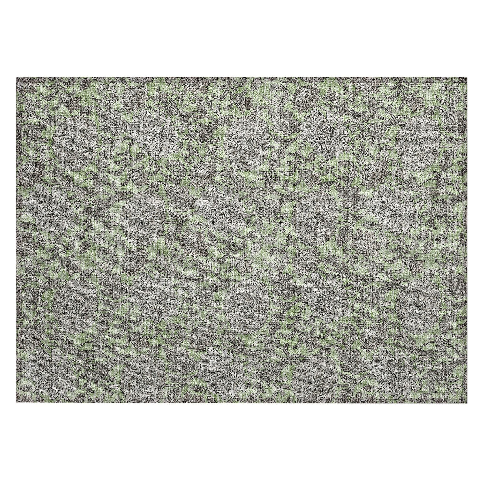 Machine Made ACN677 Aloe Green Rugs #color_aloe green