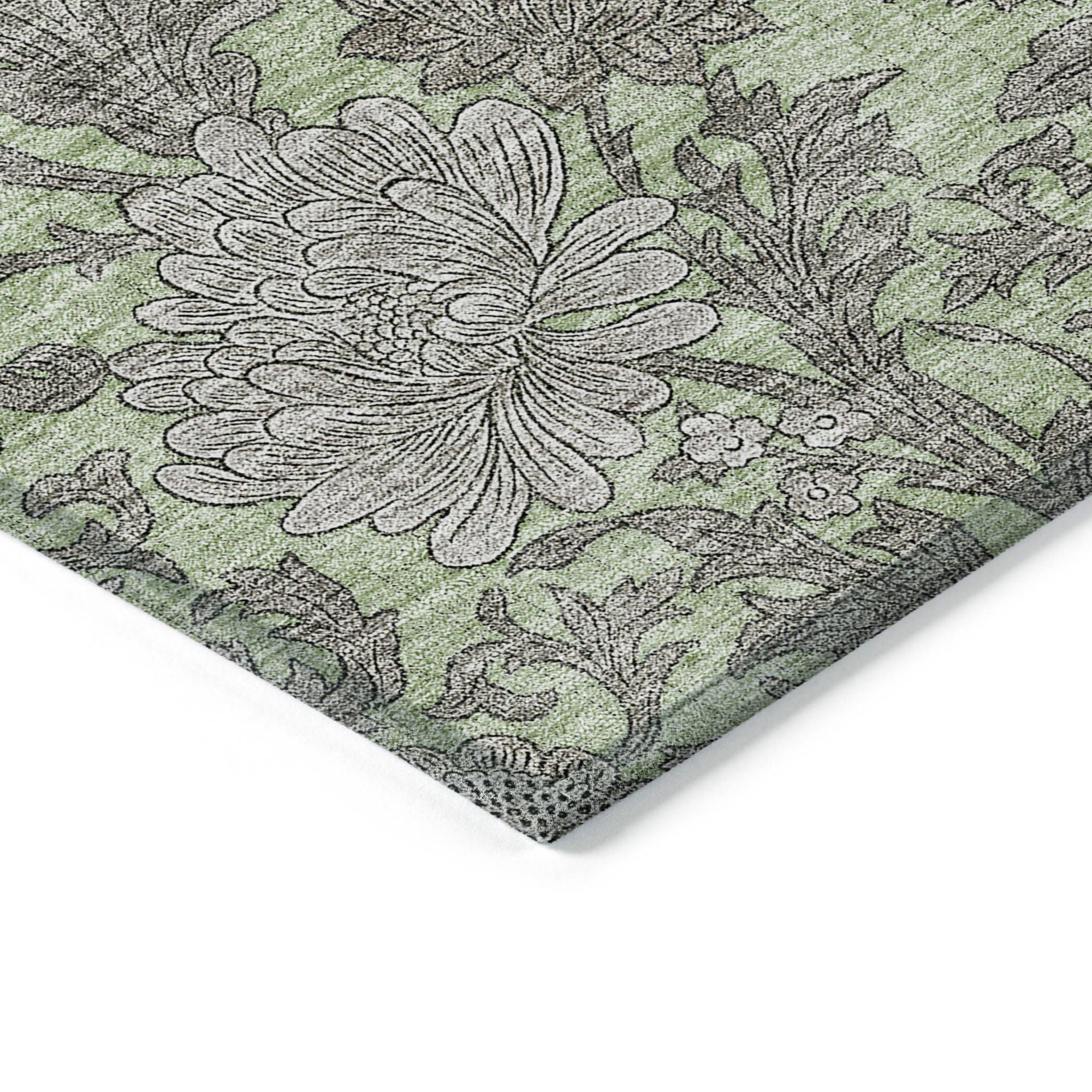 Machine Made ACN677 Aloe Green Rugs #color_aloe green