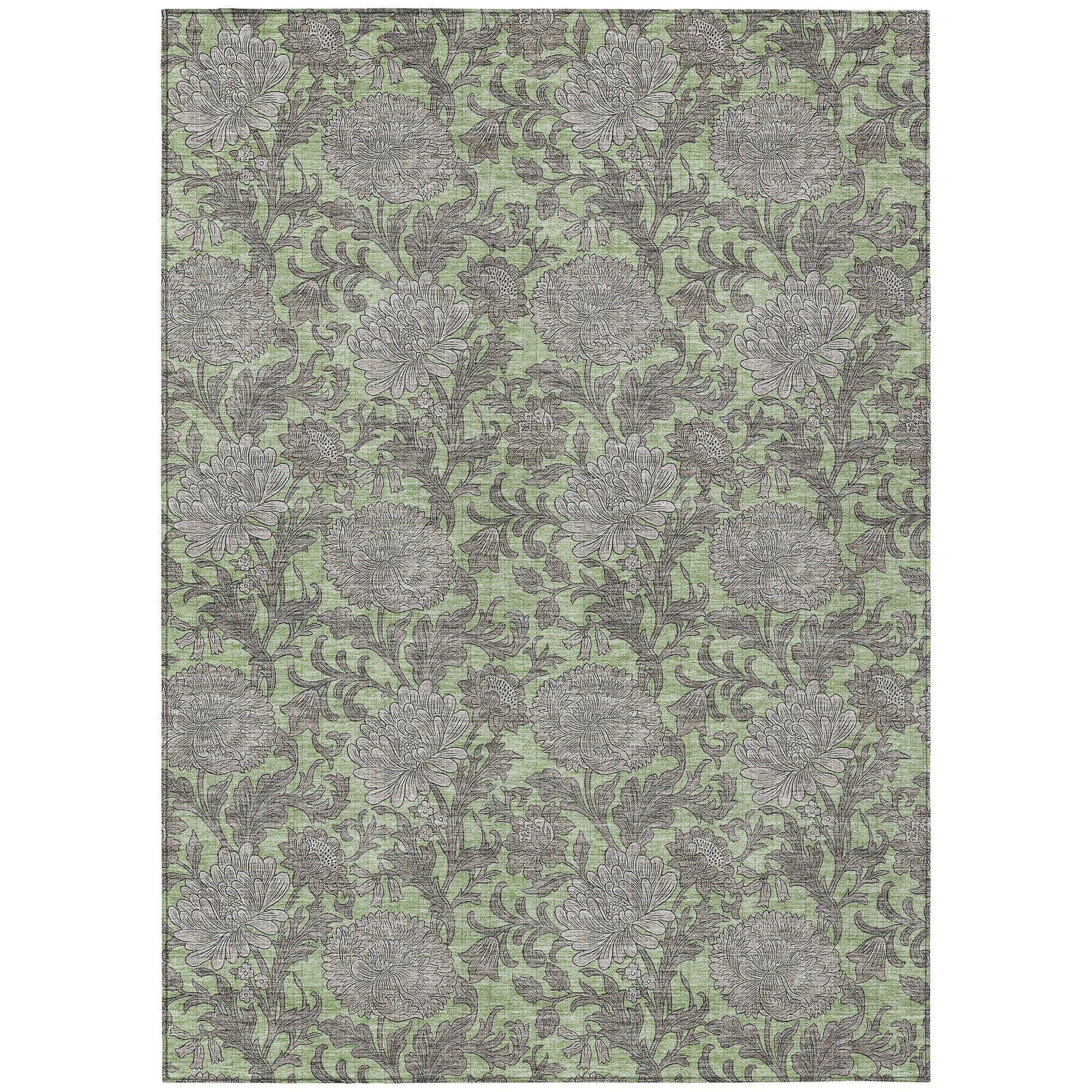 Machine Made ACN677 Aloe Green Rugs #color_aloe green