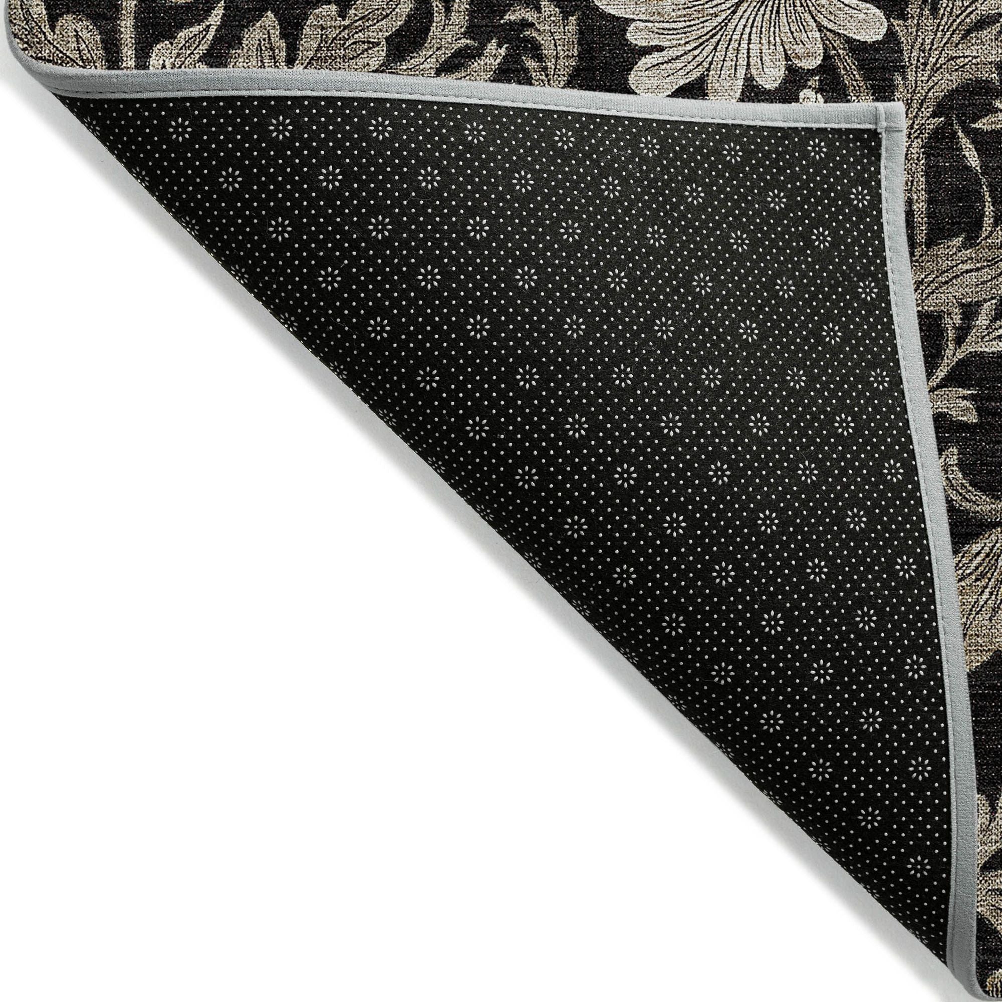 Machine Made ACN677 Black  Rugs #color_black 