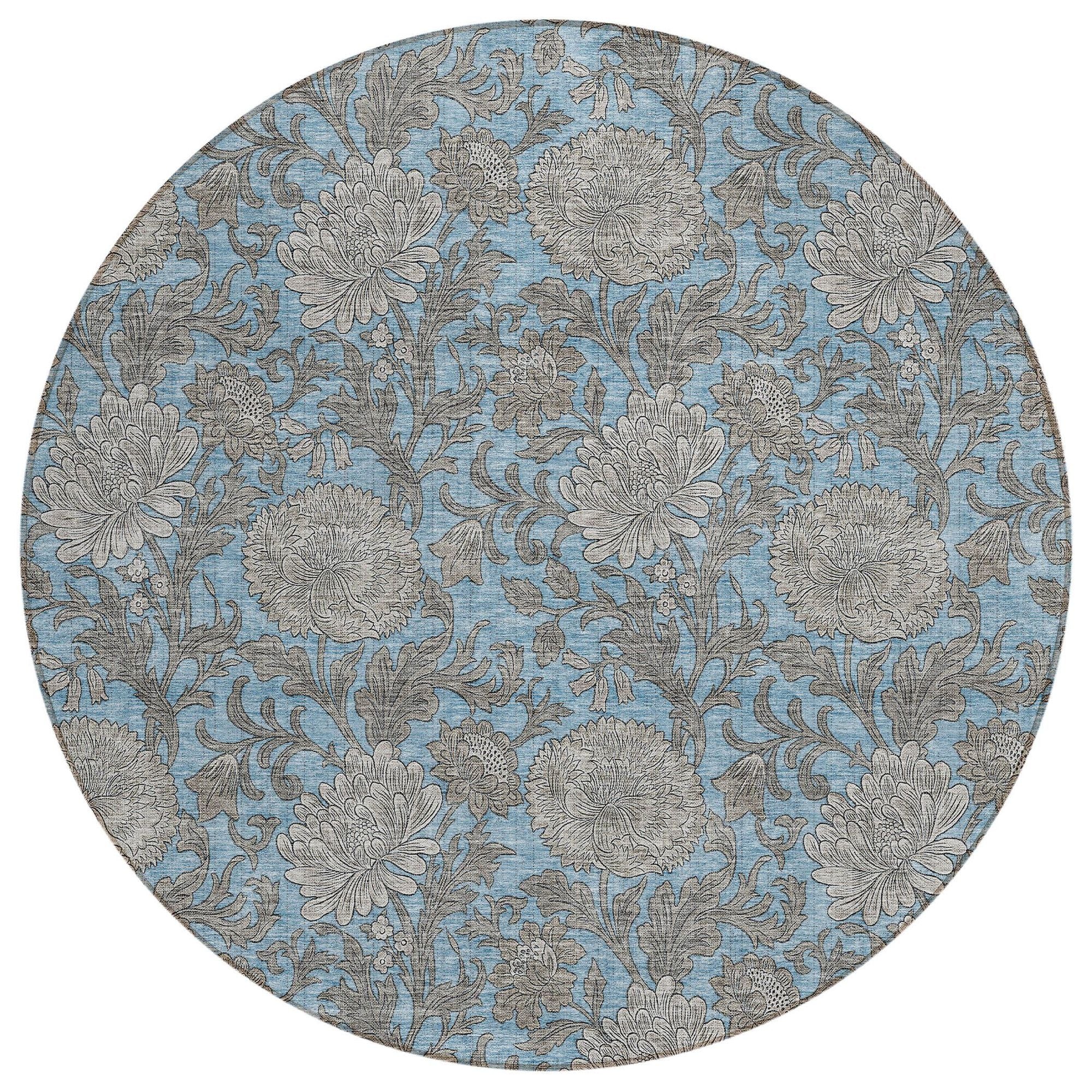 Machine Made ACN677 Blue  Rugs #color_blue 