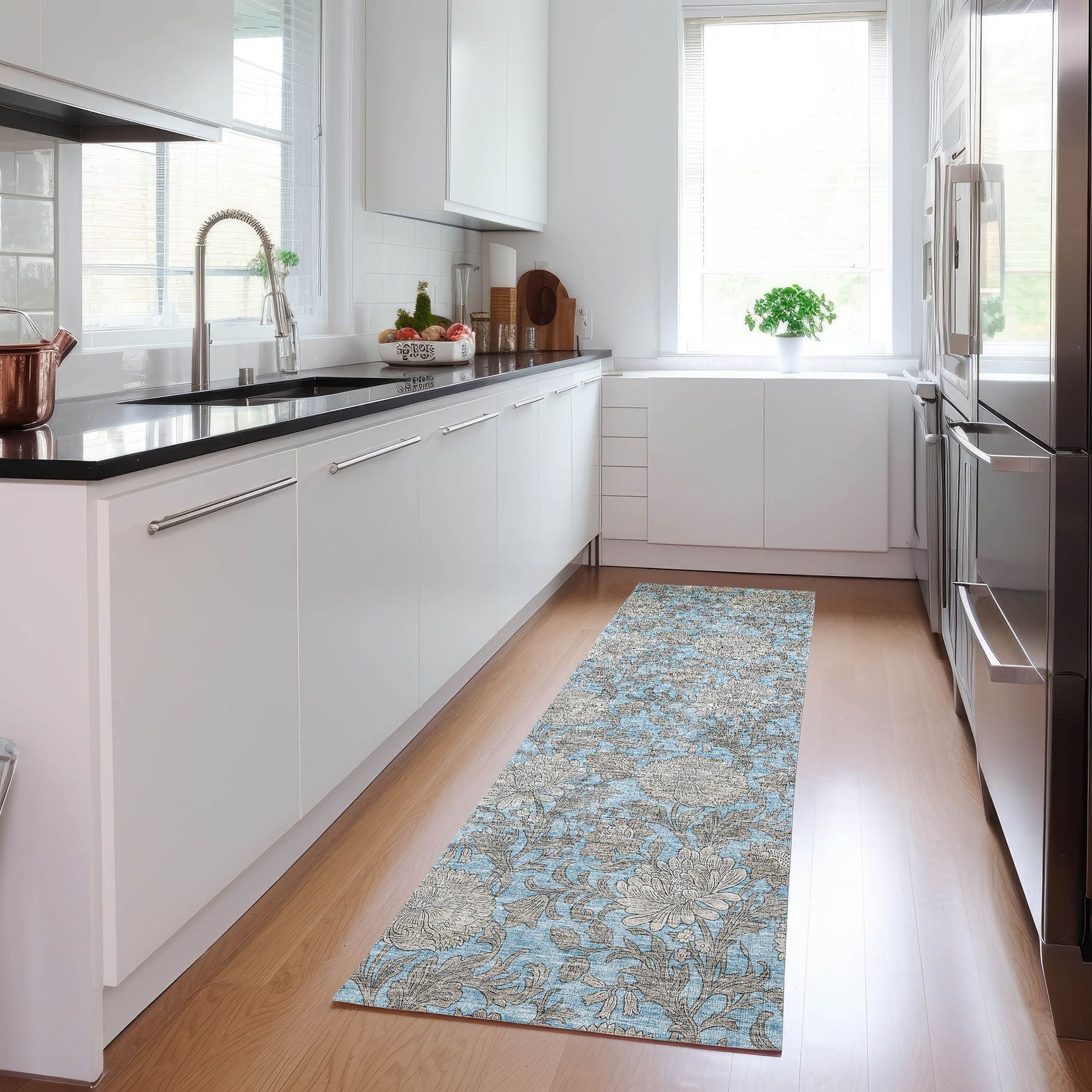 Machine Made ACN677 Blue  Rugs #color_blue 